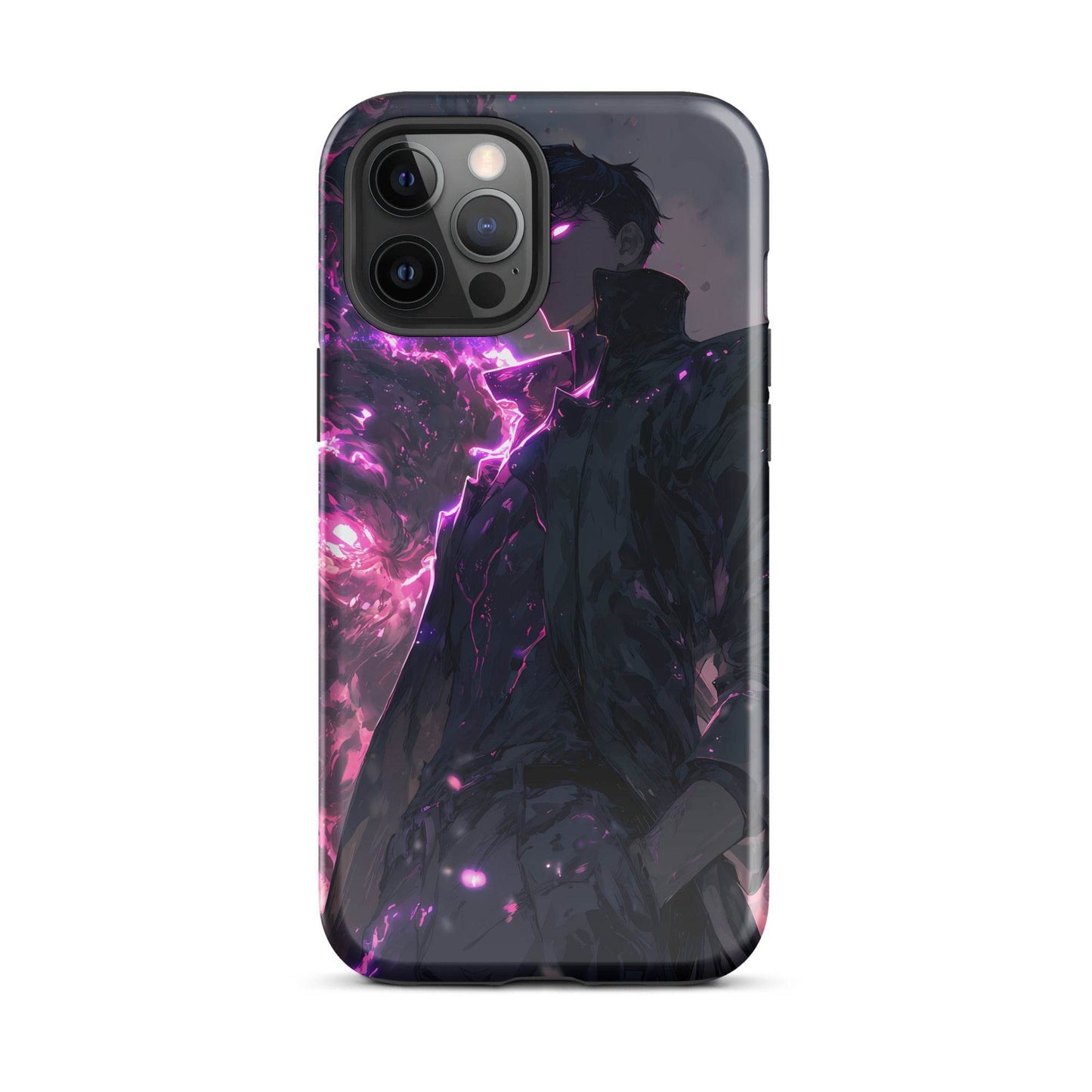 Solo Leveling Sung Jinwoo Shadow Monarch Anime Fan Art Tough Case for iPhone® - Chromavolt
