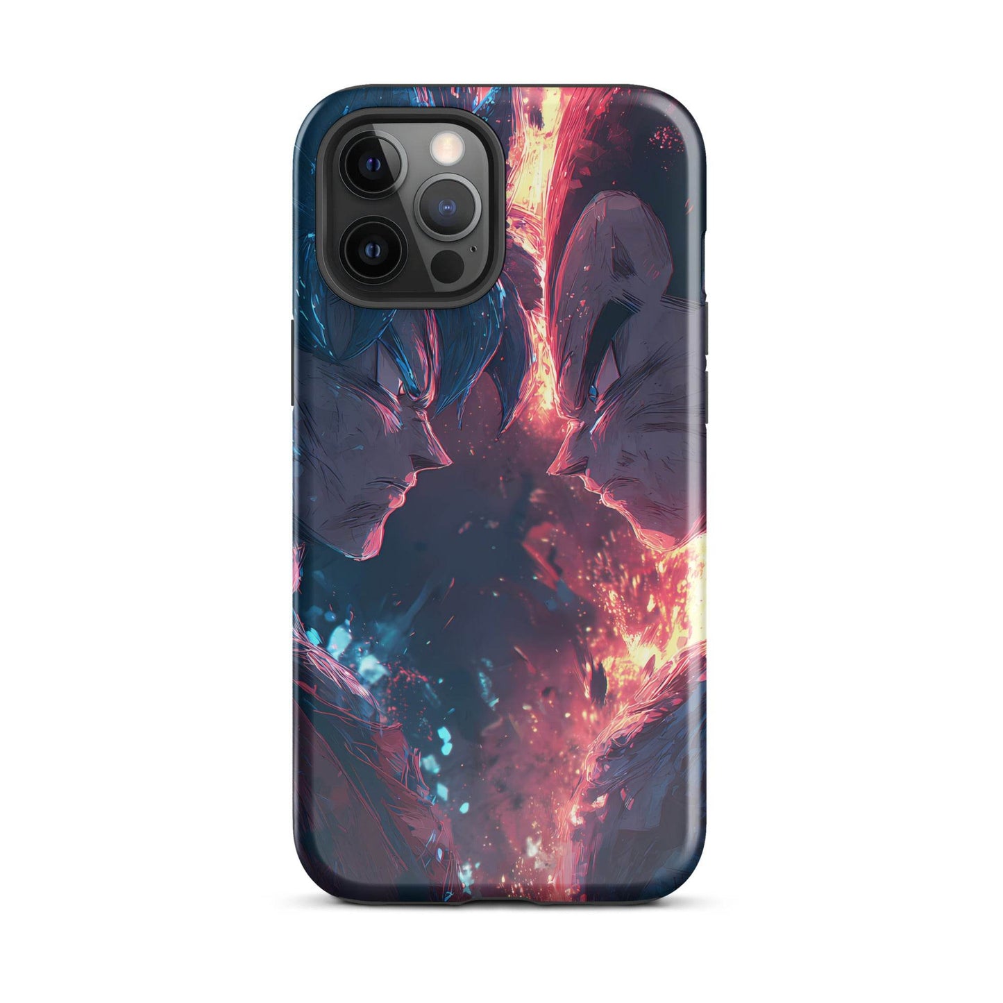 Goku Vs Vegeta, Dragon Ball Z Anime Fan Art Tough Case for iPhone® - Chromavolt