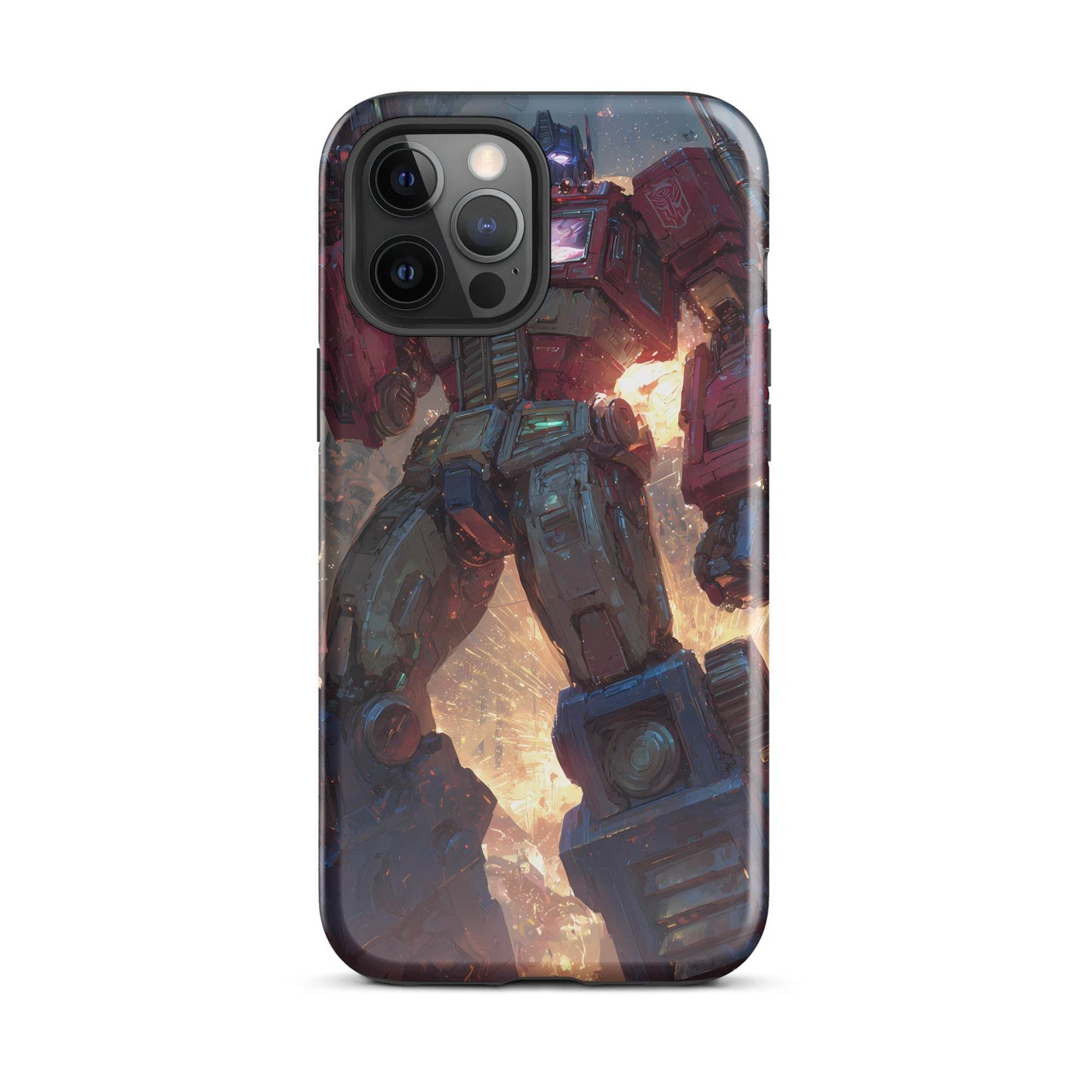 Optimus Prime Transformers Anime Fan Art Tough Case for iPhone® - Chromavolt