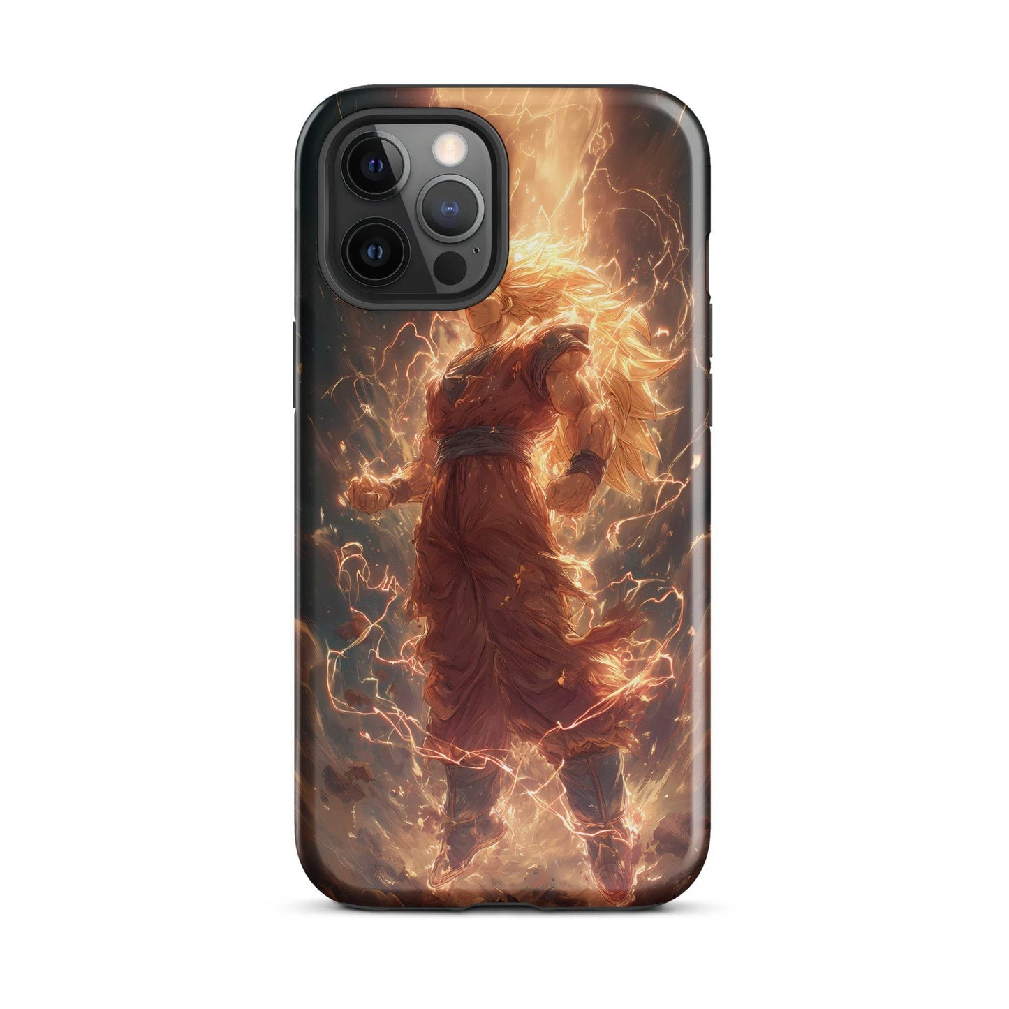 Super Saiyan 3 Goku, Dragon Ball Z Anime Fan Art Tough Case for iPhone® - Chromavolt