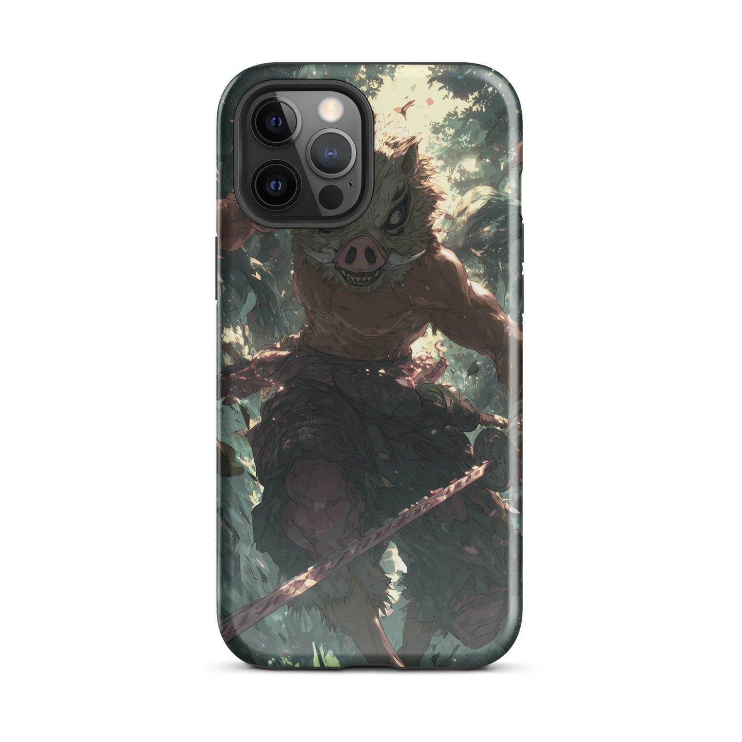 Inosuke Hashibira Demon Slayer Anime Fan Art Tough Case for iPhone® - Chromavolt