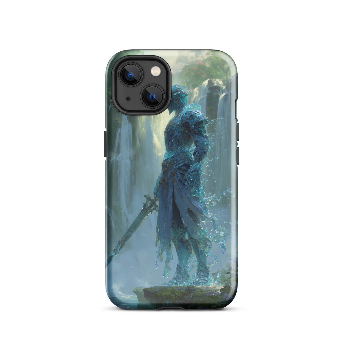 Water Elemental Knight, Original Anime Art Tough Case for iPhone® - Chromavolt