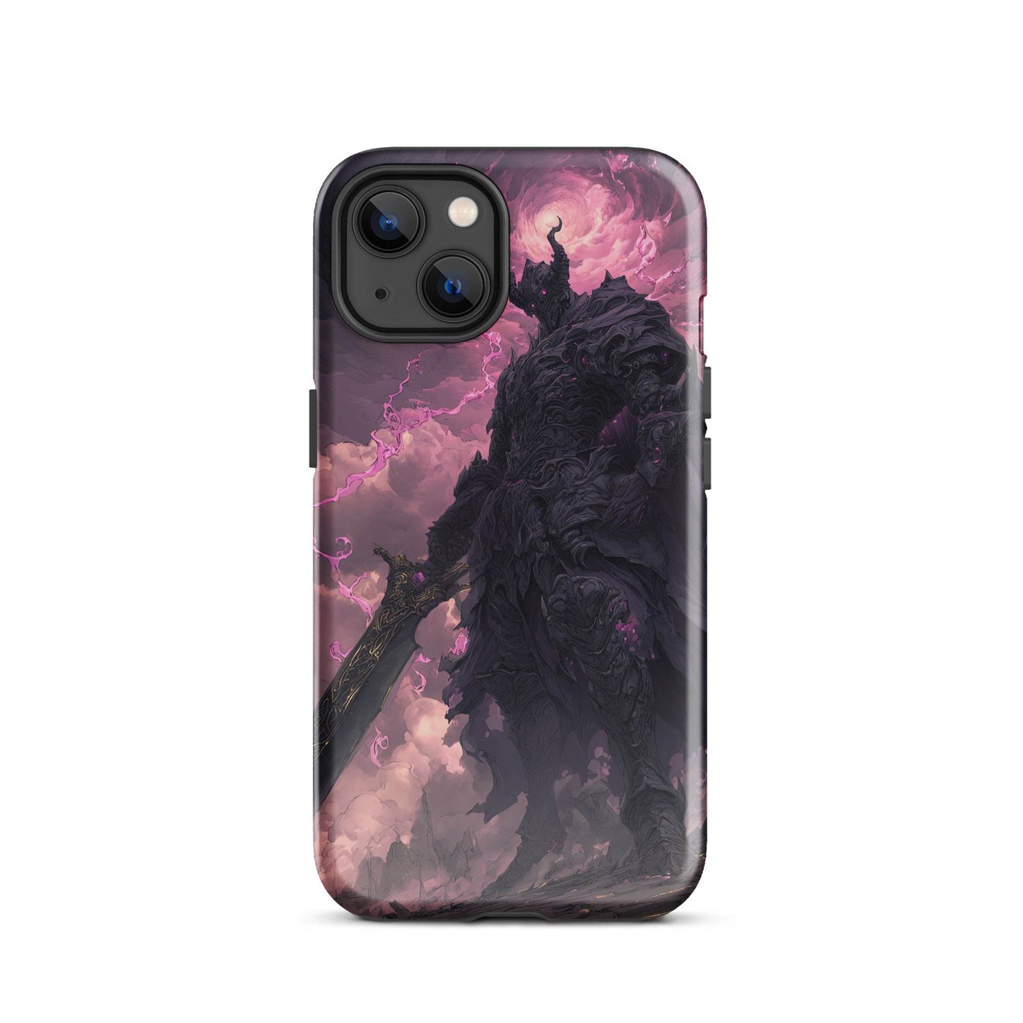 Dark Elemental Knight, Original Anime Art Tough Case for iPhone® - Chromavolt