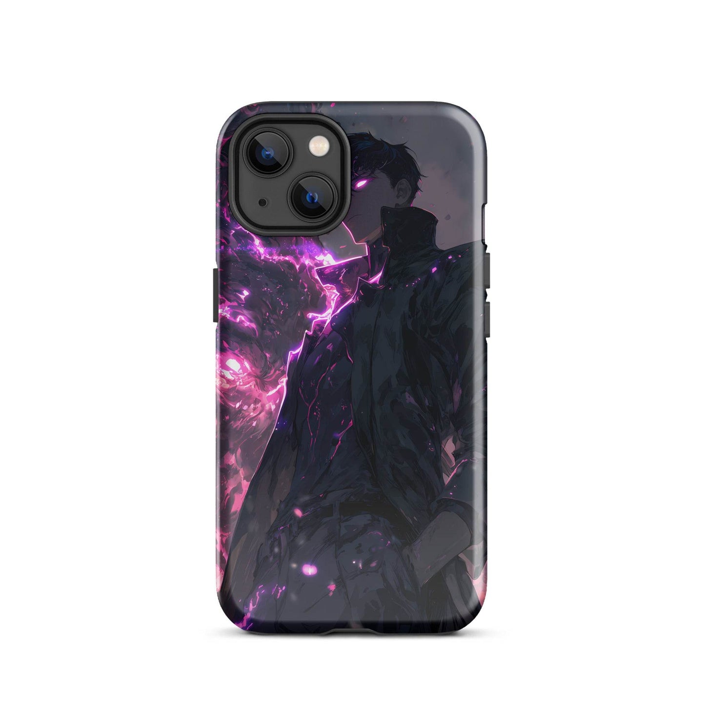 Solo Leveling Sung Jinwoo Shadow Monarch Anime Fan Art Tough Case for iPhone® - Chromavolt