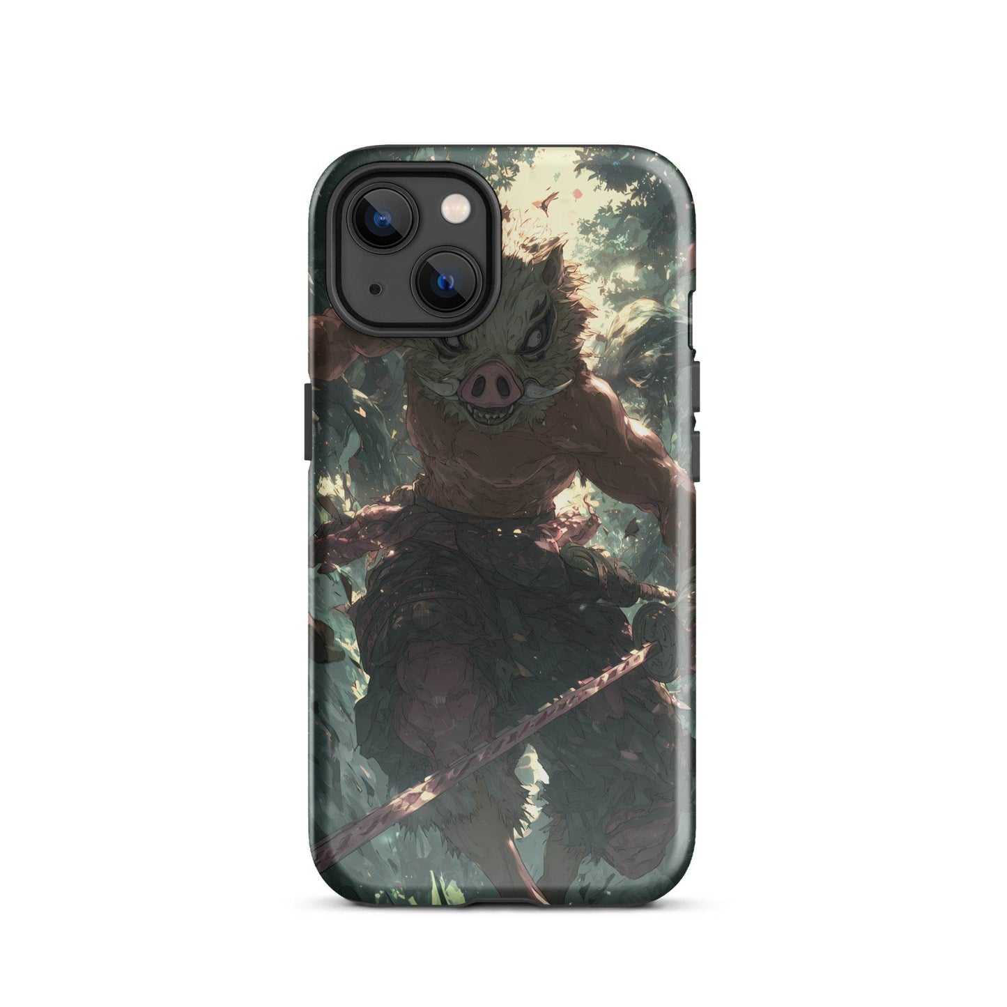 Inosuke Hashibira Demon Slayer Anime Fan Art Tough Case for iPhone® - Chromavolt