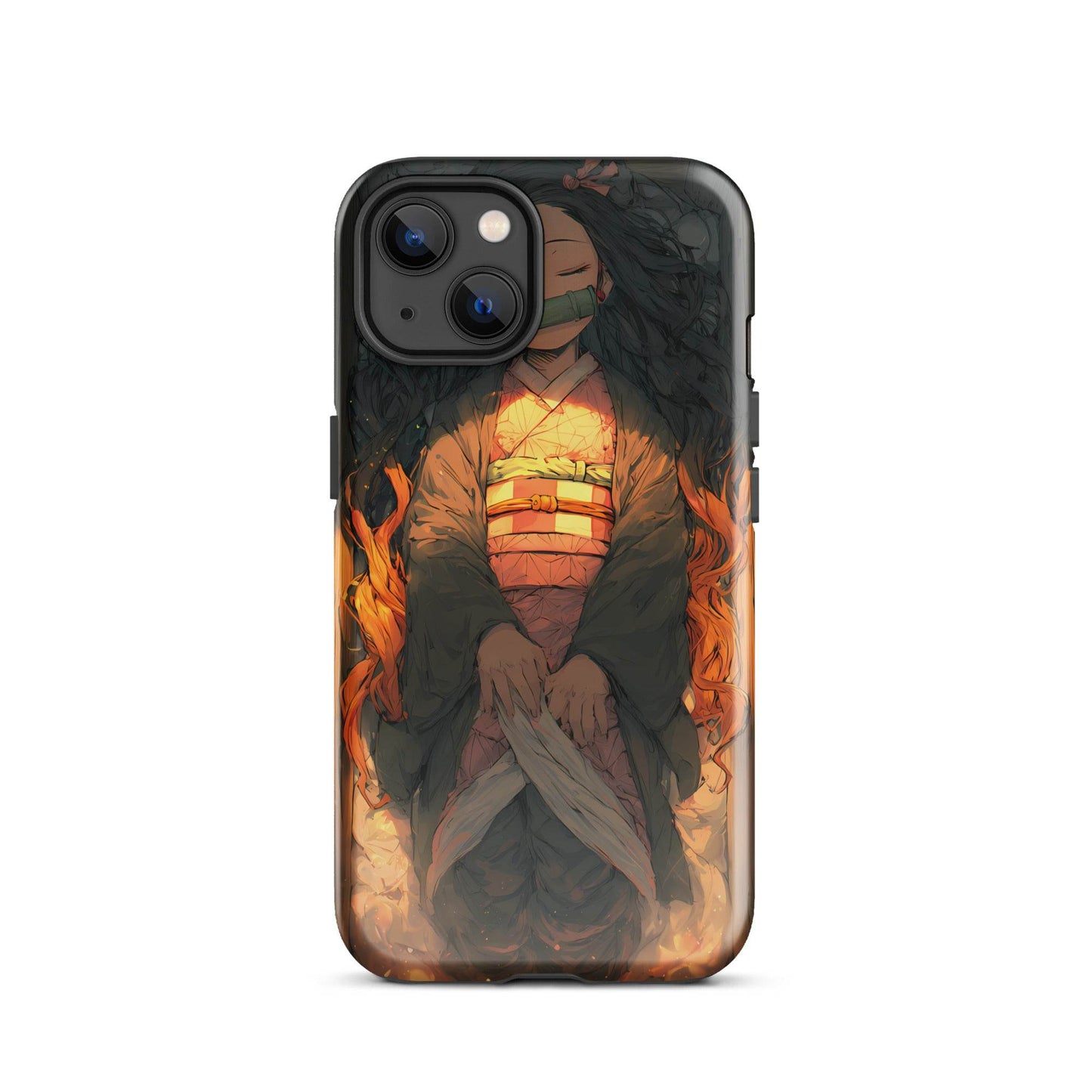 Sleeping Nezuko, Demon Slayer Anime Tough Case for iPhone® - Chromavolt