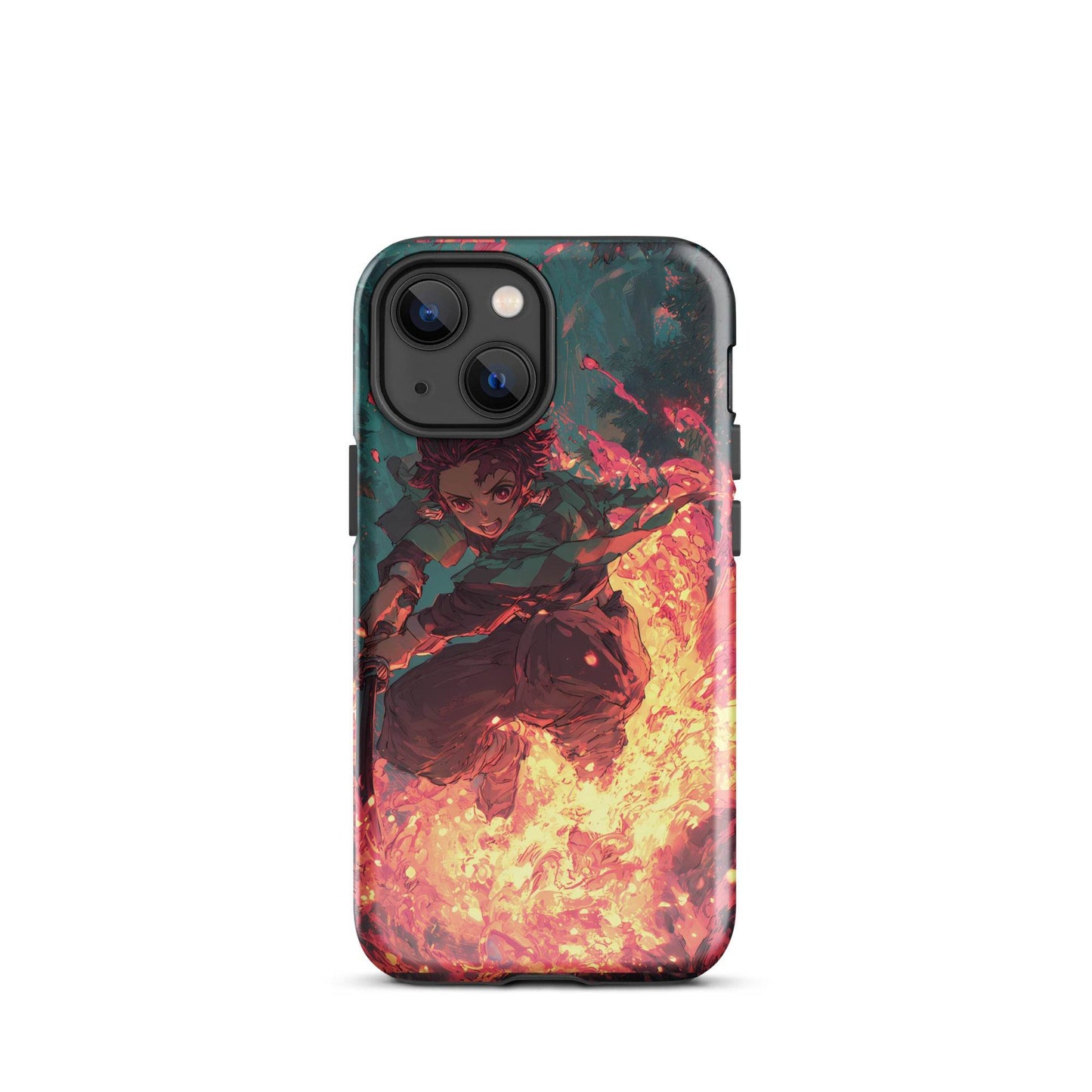 Tanjiro Kamado Hinokami Kagura, Demon Slayer Anime Tough Case for iPhone® - Chromavolt
