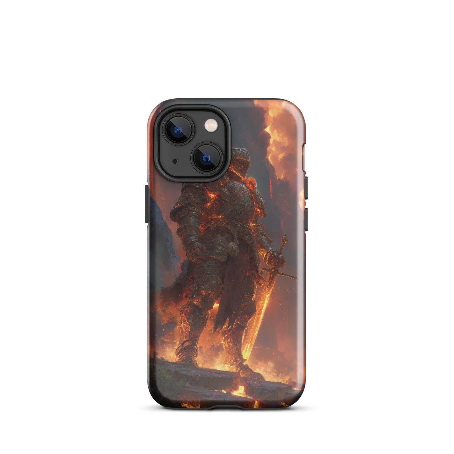 Fire Elemental Knight, Original Anime Art Tough Case for iPhone® - Chromavolt