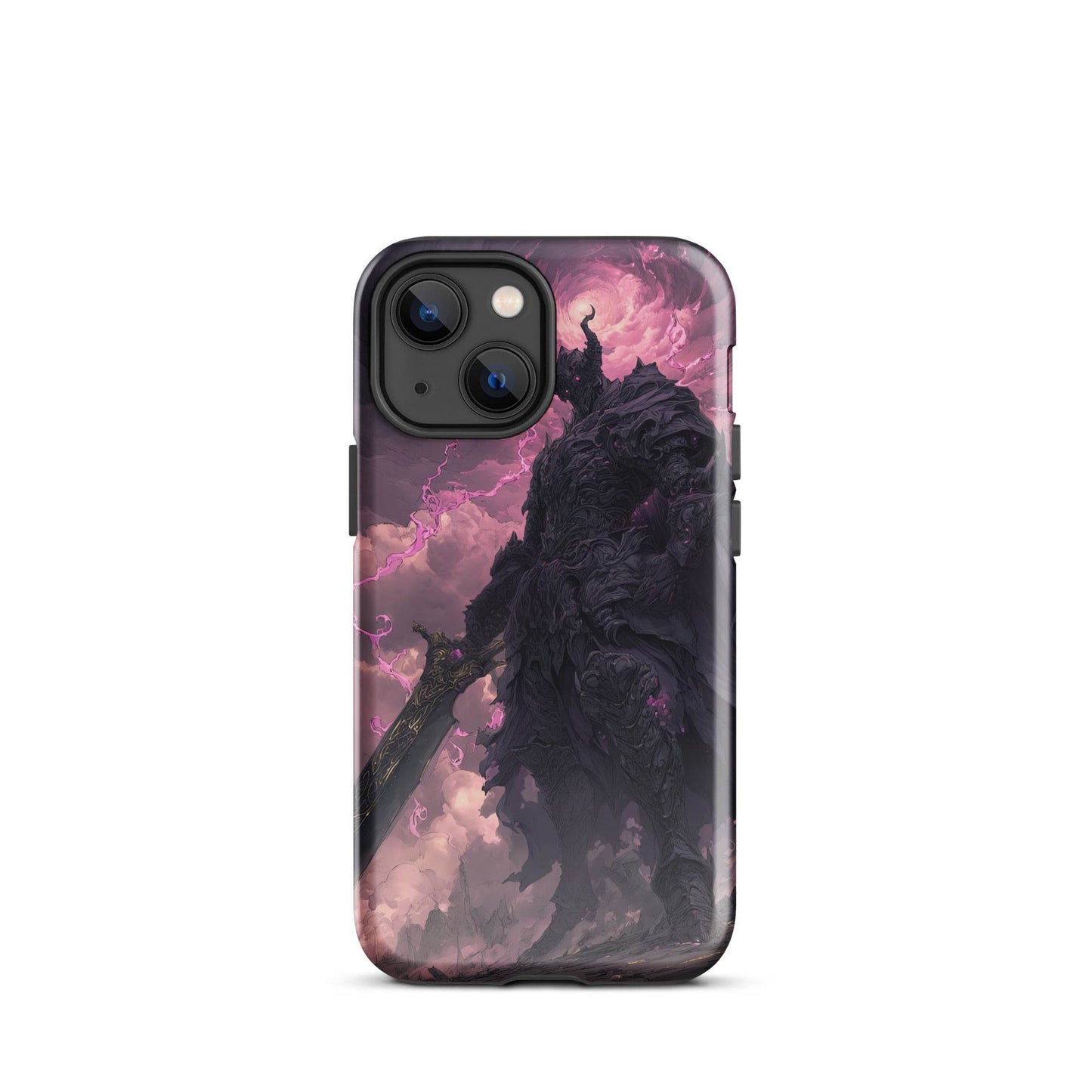 Dark Elemental Knight, Original Anime Art Tough Case for iPhone® - Chromavolt