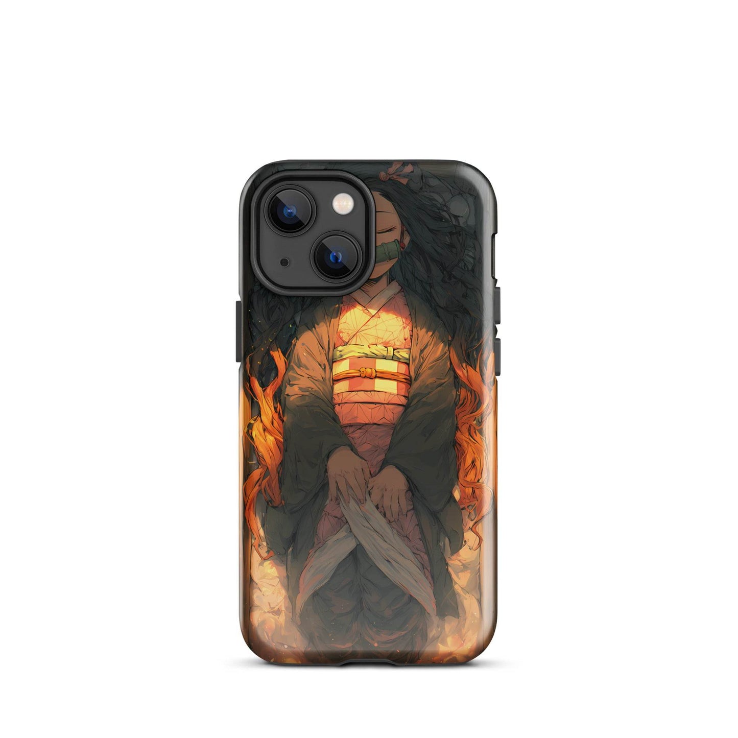 Sleeping Nezuko, Demon Slayer Anime Tough Case for iPhone® - Chromavolt
