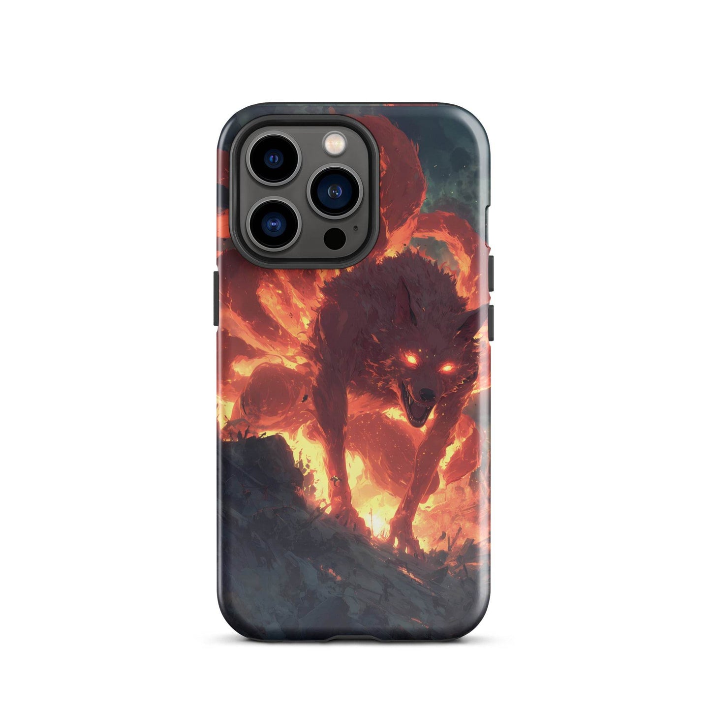 Kurama Nine Tailed Fox, Naruto Shippuden Fan Art Tough Case for iPhone® - Chromavolt