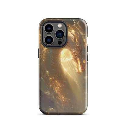 Light Dragon: The Celestial Flame Tough Case for iPhone® - Chromavolt