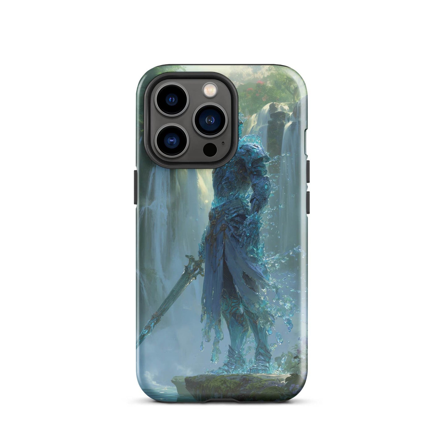 Water Elemental Knight, Original Anime Art Tough Case for iPhone® - Chromavolt