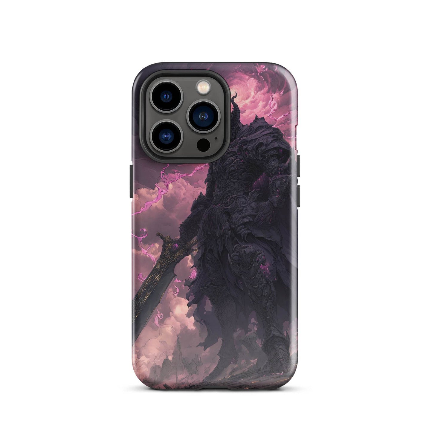 Dark Elemental Knight, Original Anime Art Tough Case for iPhone® - Chromavolt