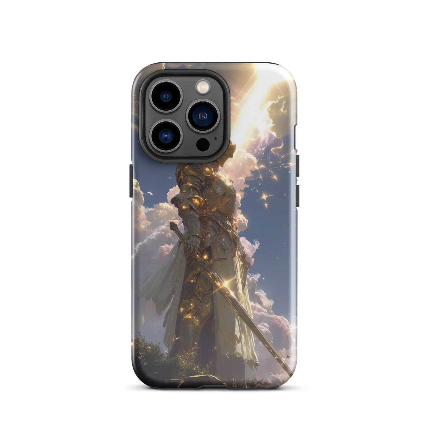 Light Elemental Knight, Original Anime Art Tough Case for iPhone® - Chromavolt