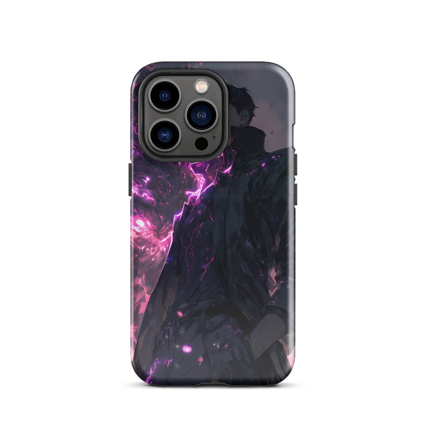 Solo Leveling Sung Jinwoo Shadow Monarch Anime Fan Art Tough Case for iPhone® - Chromavolt
