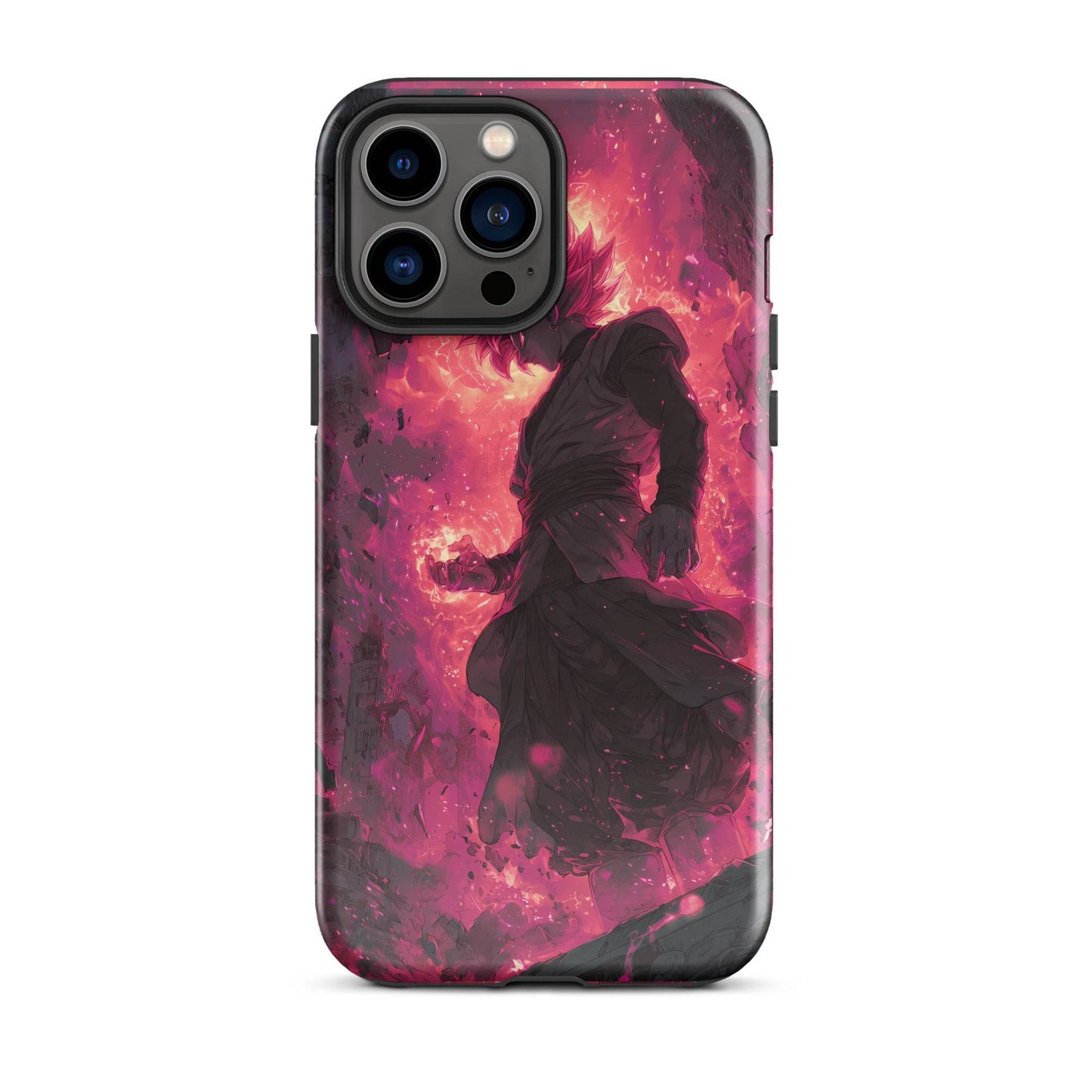 Zamasu Goku Black, Pink Rose Super Saiyan Dragon Ball Tough Case for iPhone® - Chromavolt