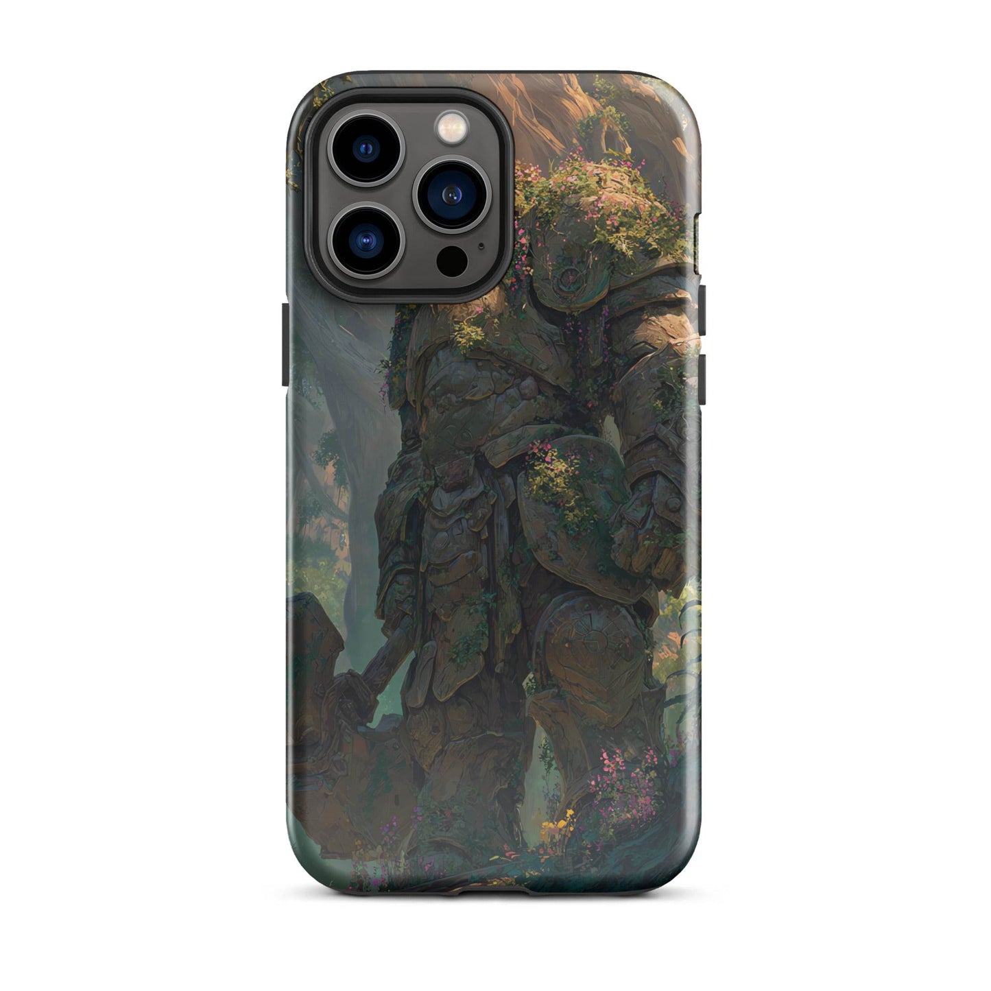 Earth Elemental Knight, Original Anime Art Tough Case for iPhone® - Chromavolt