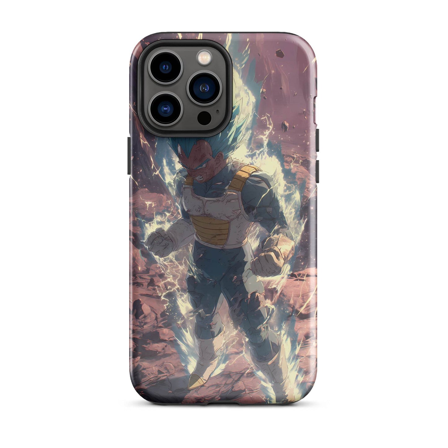 Super Saiyan Blue Vegeta, Dragon Ball Super Anime Fan Art Tough Case for iPhone® - Chromavolt