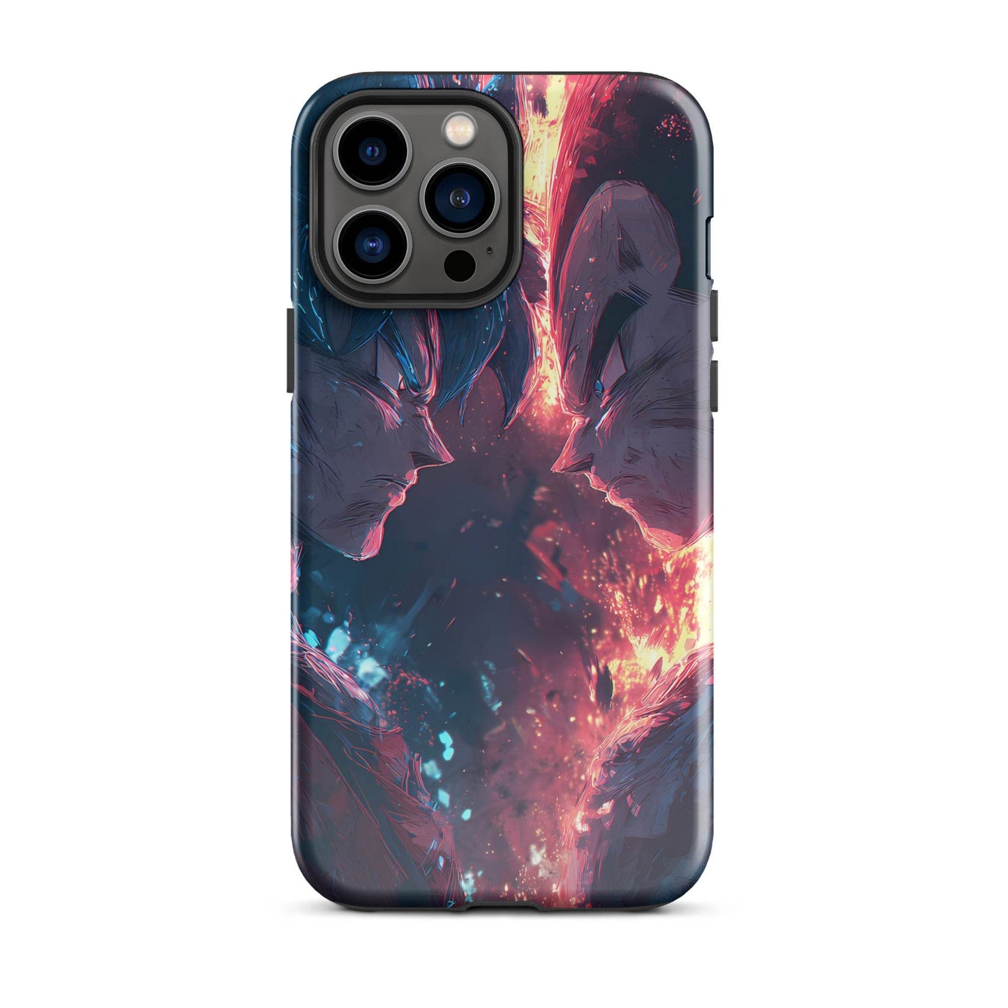 Goku Vs Vegeta, Dragon Ball Z Anime Fan Art Tough Case for iPhone® - Chromavolt
