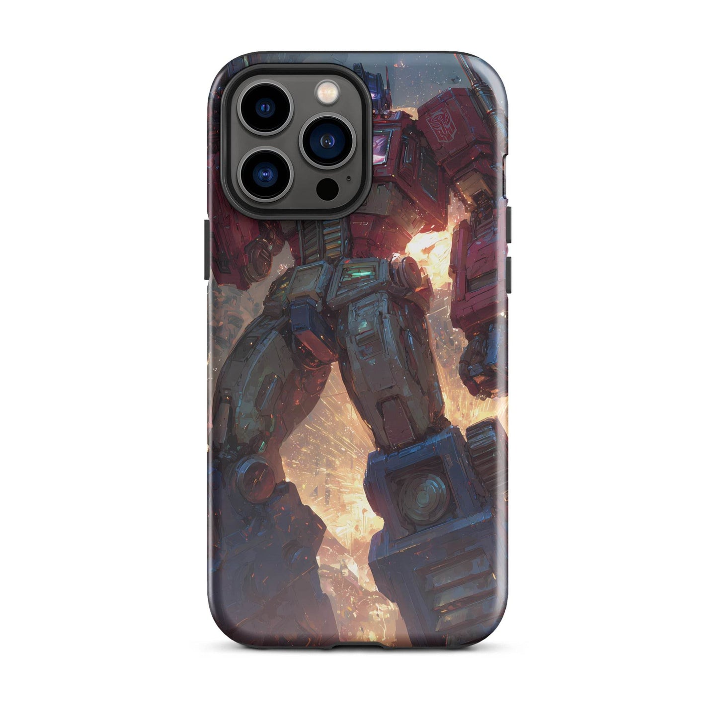 Optimus Prime Transformers Anime Fan Art Tough Case for iPhone® - Chromavolt