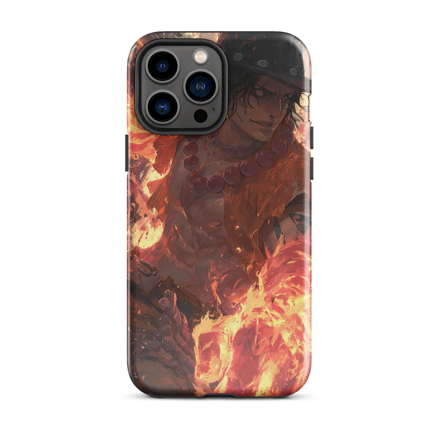 Fire Fist Ace, One Piece Portgas D. Ace Anime Fan Art Tough Case for iPhone® - Chromavolt