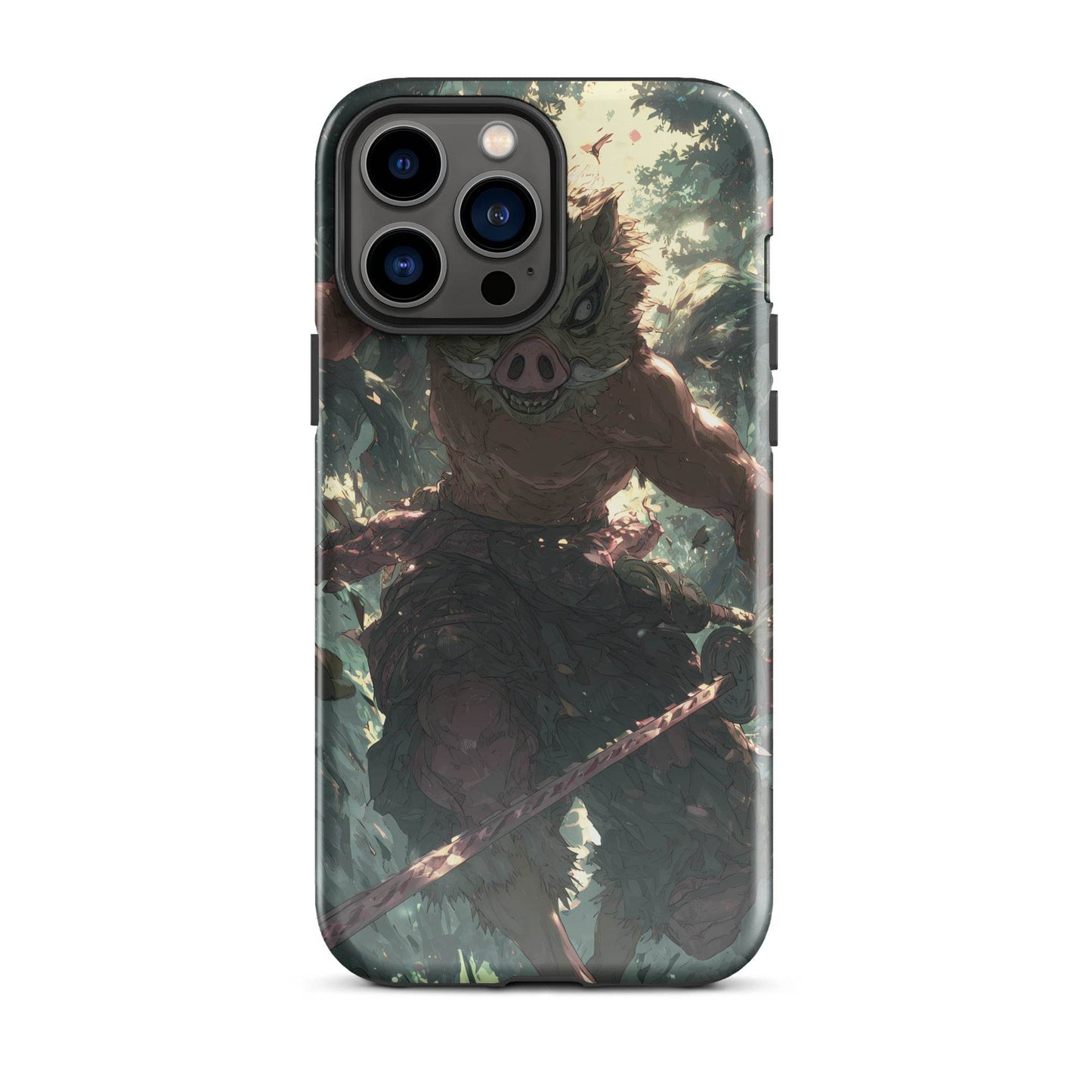 Inosuke Hashibira Demon Slayer Anime Fan Art Tough Case for iPhone® - Chromavolt