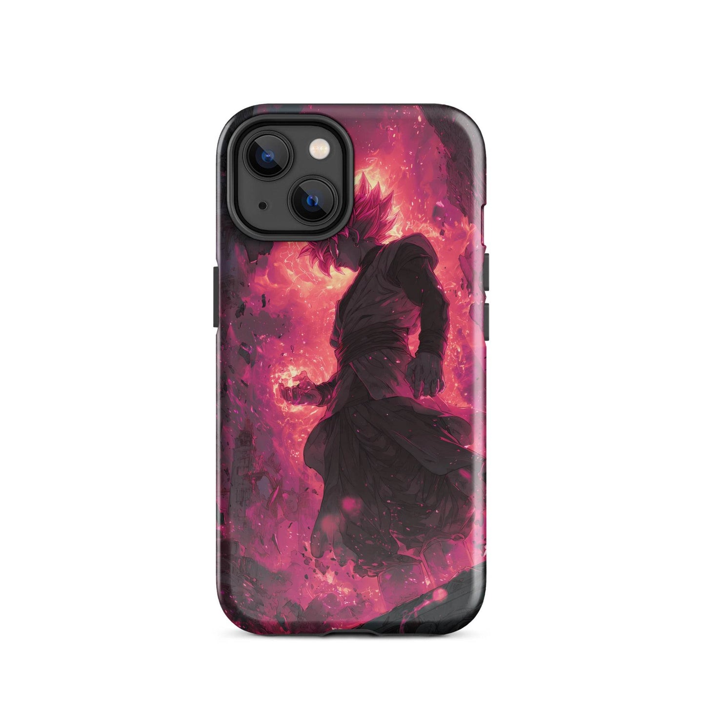 Zamasu Goku Black, Pink Rose Super Saiyan Dragon Ball Tough Case for iPhone® - Chromavolt