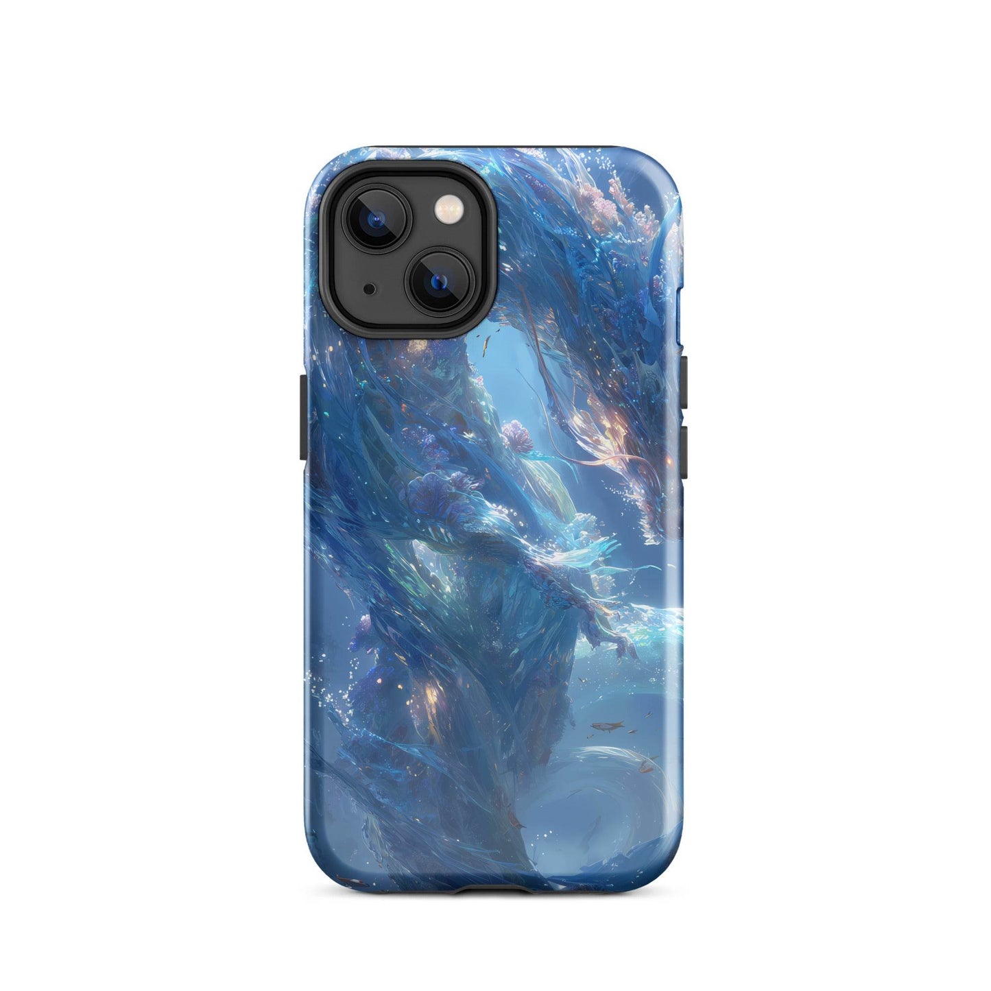 Water Dragon: The Serpent of Serenity Tough Case for iPhone® - Chromavolt