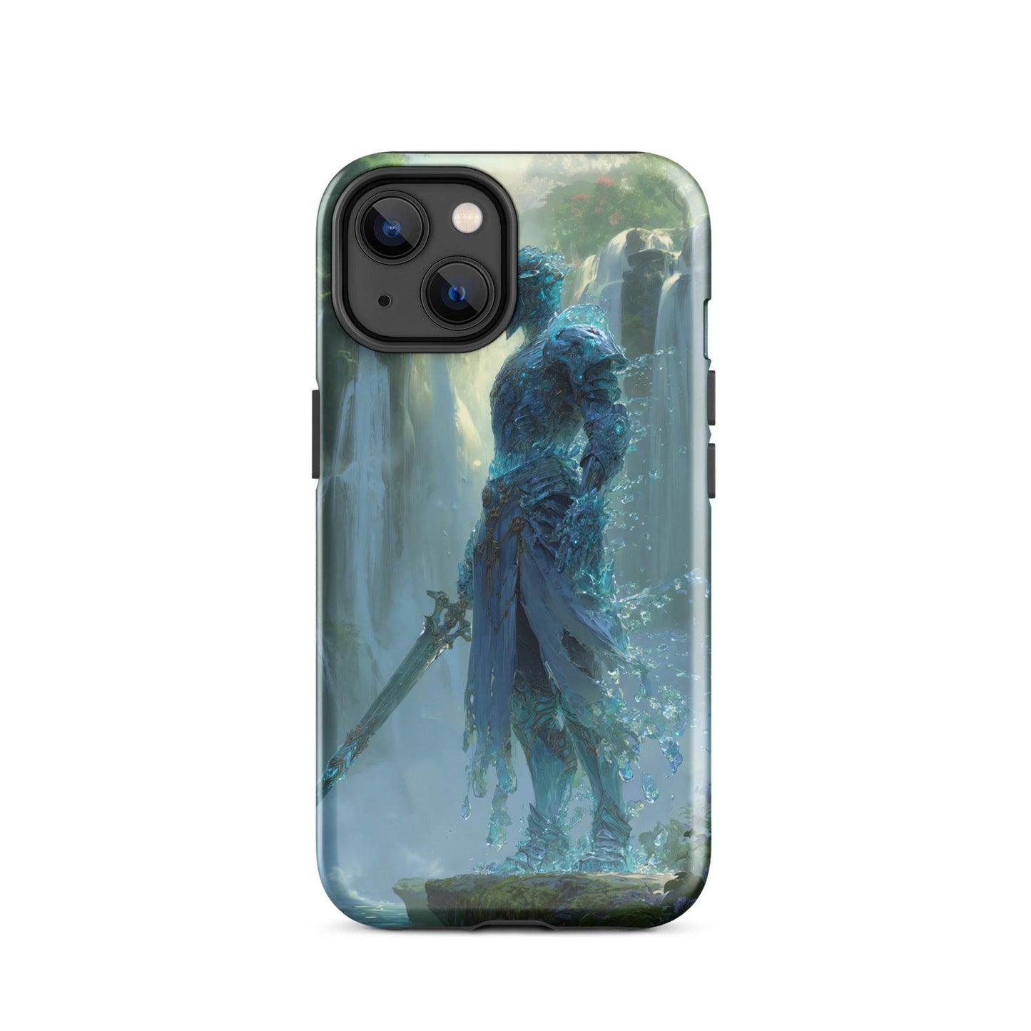 Water Elemental Knight, Original Anime Art Tough Case for iPhone® - Chromavolt