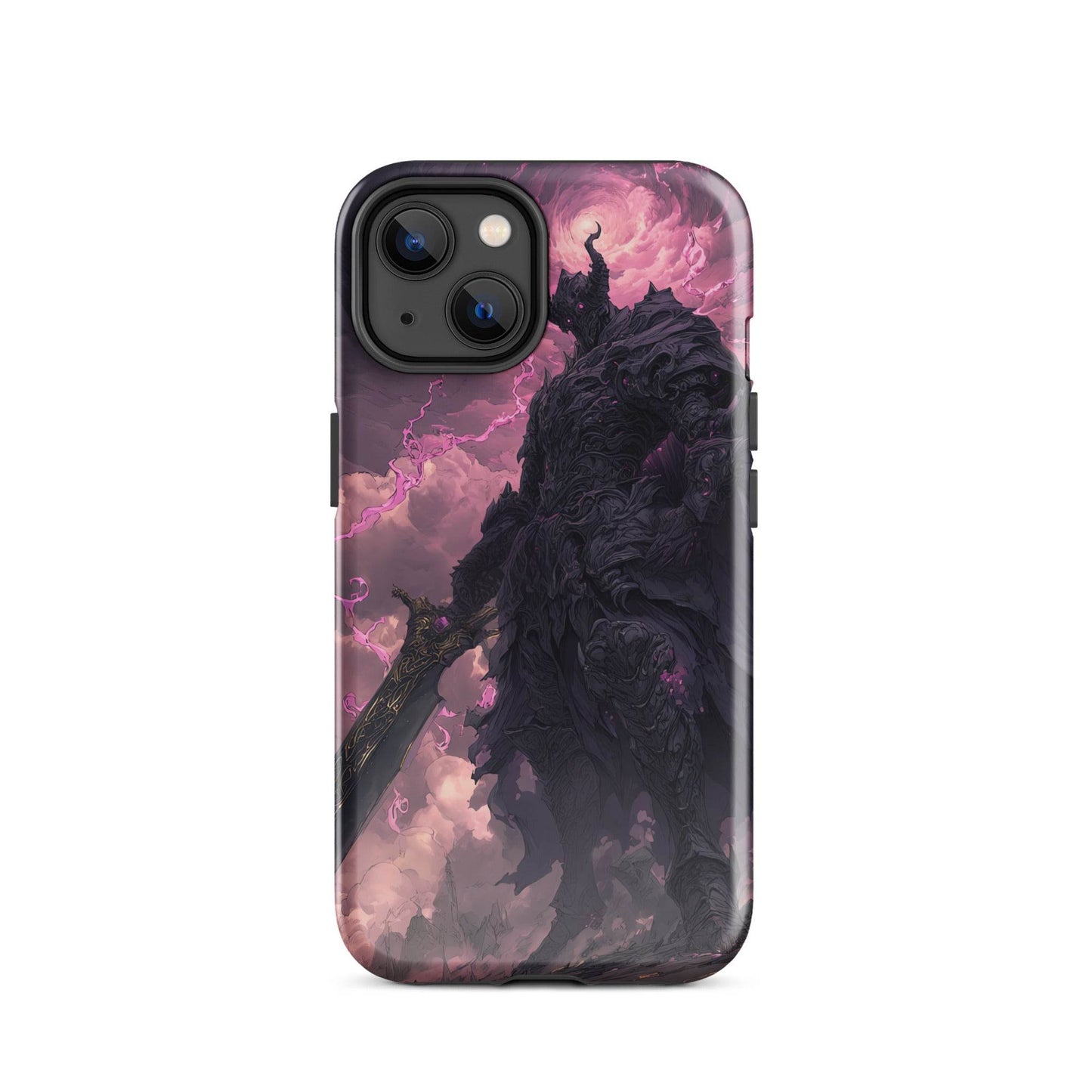 Dark Elemental Knight, Original Anime Art Tough Case for iPhone® - Chromavolt