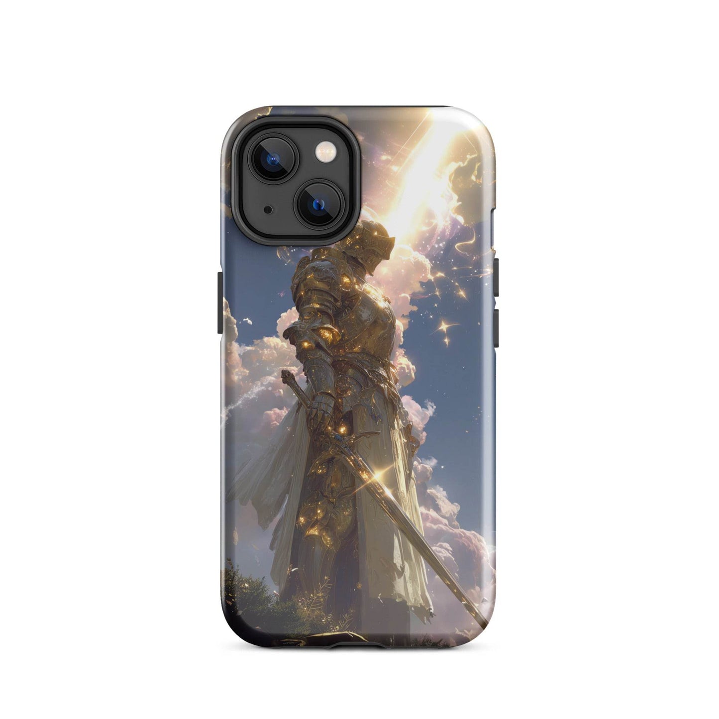 Light Elemental Knight, Original Anime Art Tough Case for iPhone® - Chromavolt