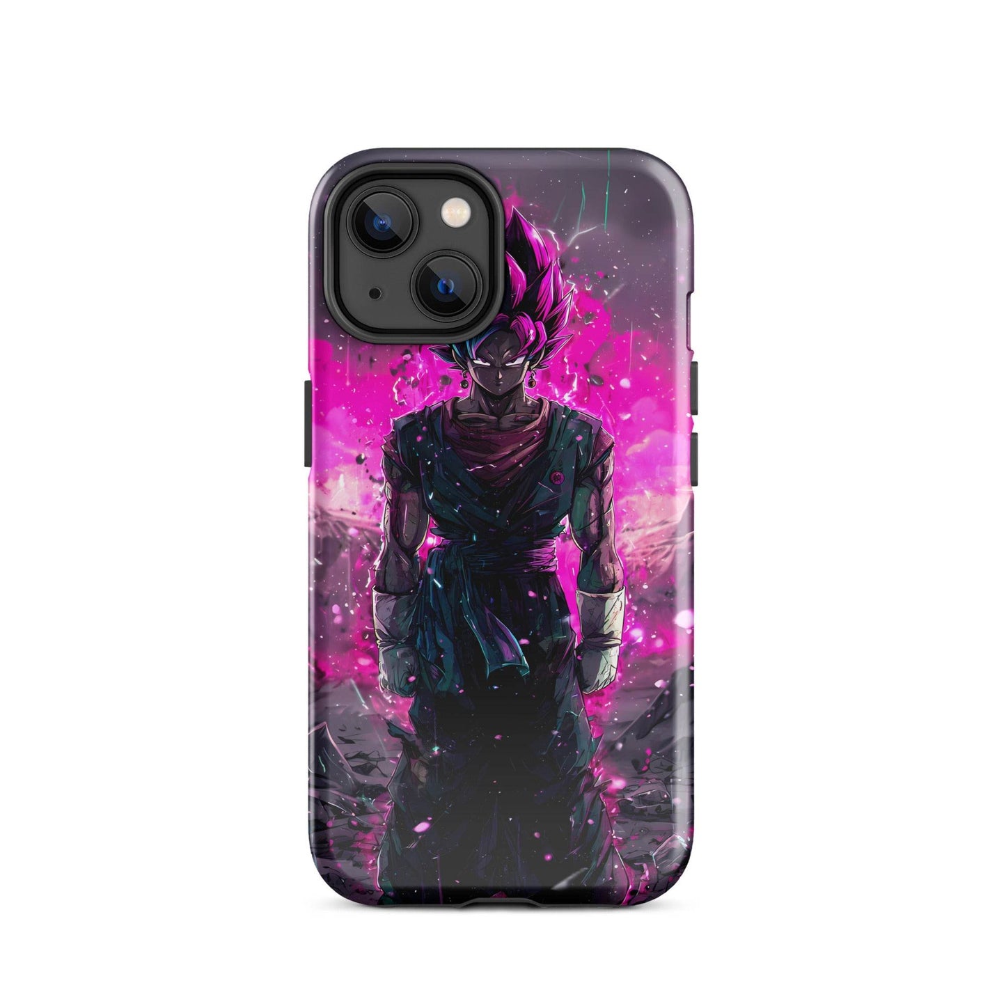 Super Saiyan Blue and Pink Rose Vegito, Dragon Ball Super Anime Fan Art Tough Case for iPhone® - Chromavolt