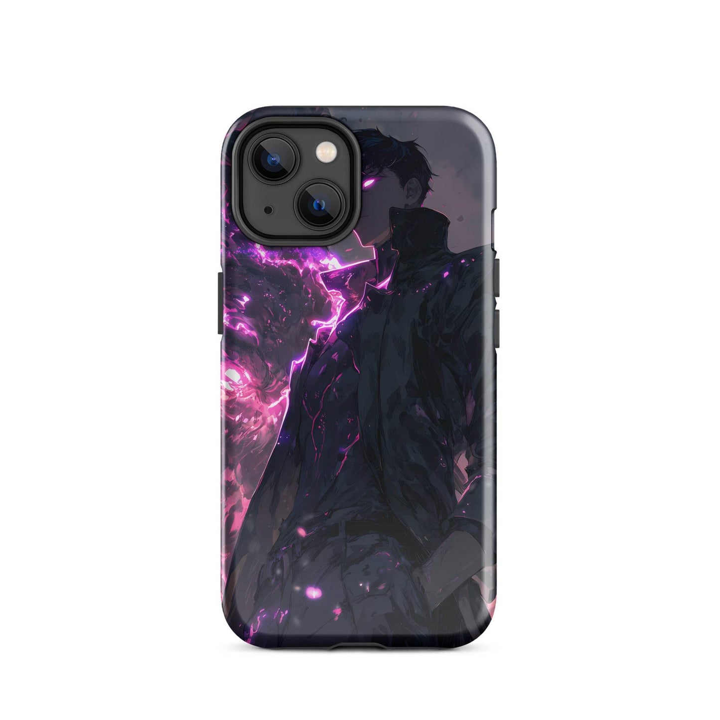 Solo Leveling Sung Jinwoo Shadow Monarch Anime Fan Art Tough Case for iPhone® - Chromavolt