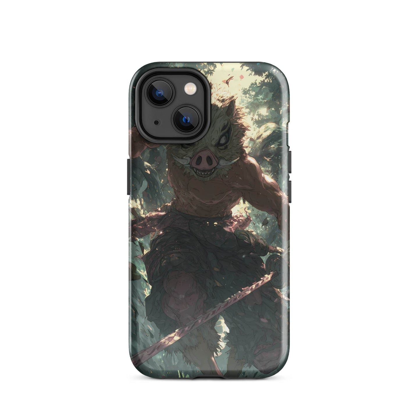 Inosuke Hashibira Demon Slayer Anime Fan Art Tough Case for iPhone® - Chromavolt