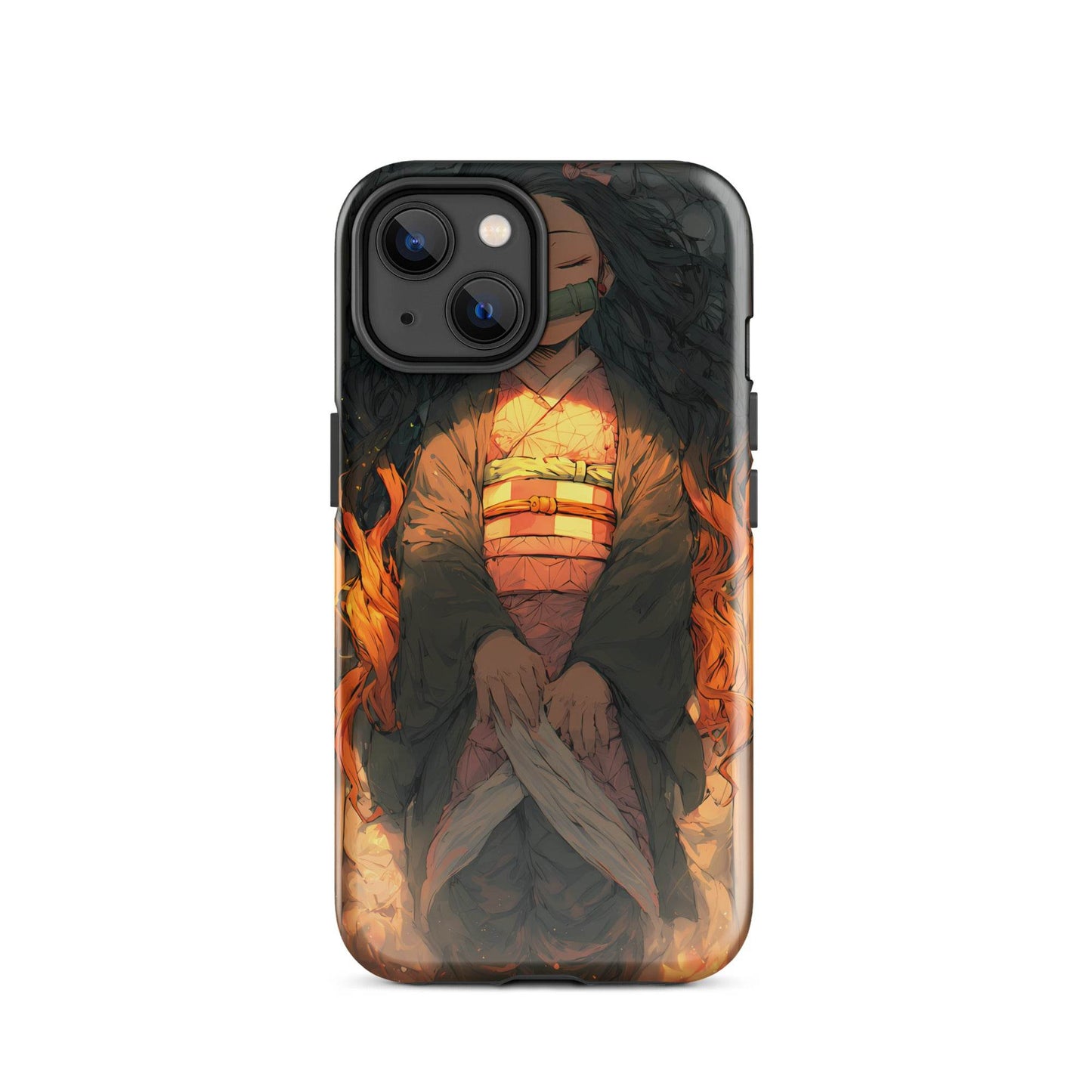 Sleeping Nezuko, Demon Slayer Anime Tough Case for iPhone® - Chromavolt