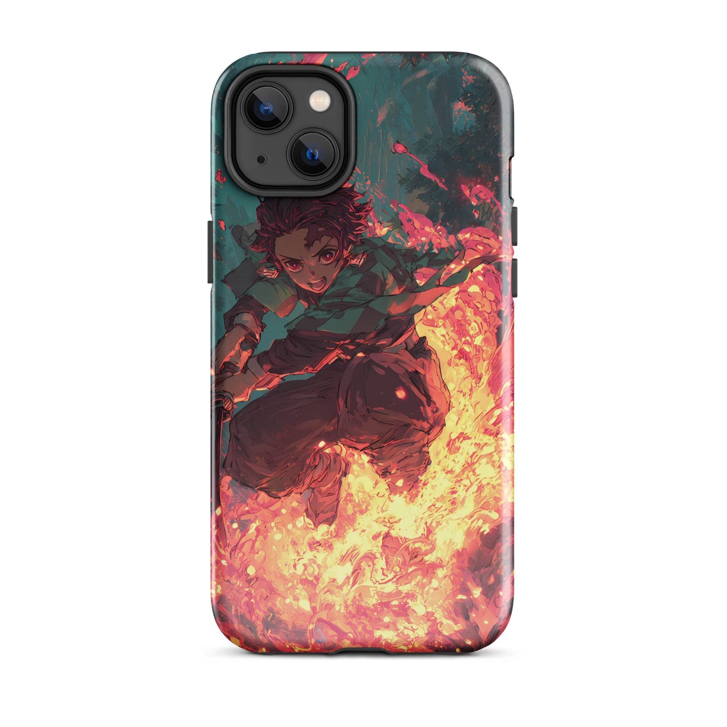 Tanjiro Kamado Hinokami Kagura, Demon Slayer Anime Tough Case for iPhone® - Chromavolt