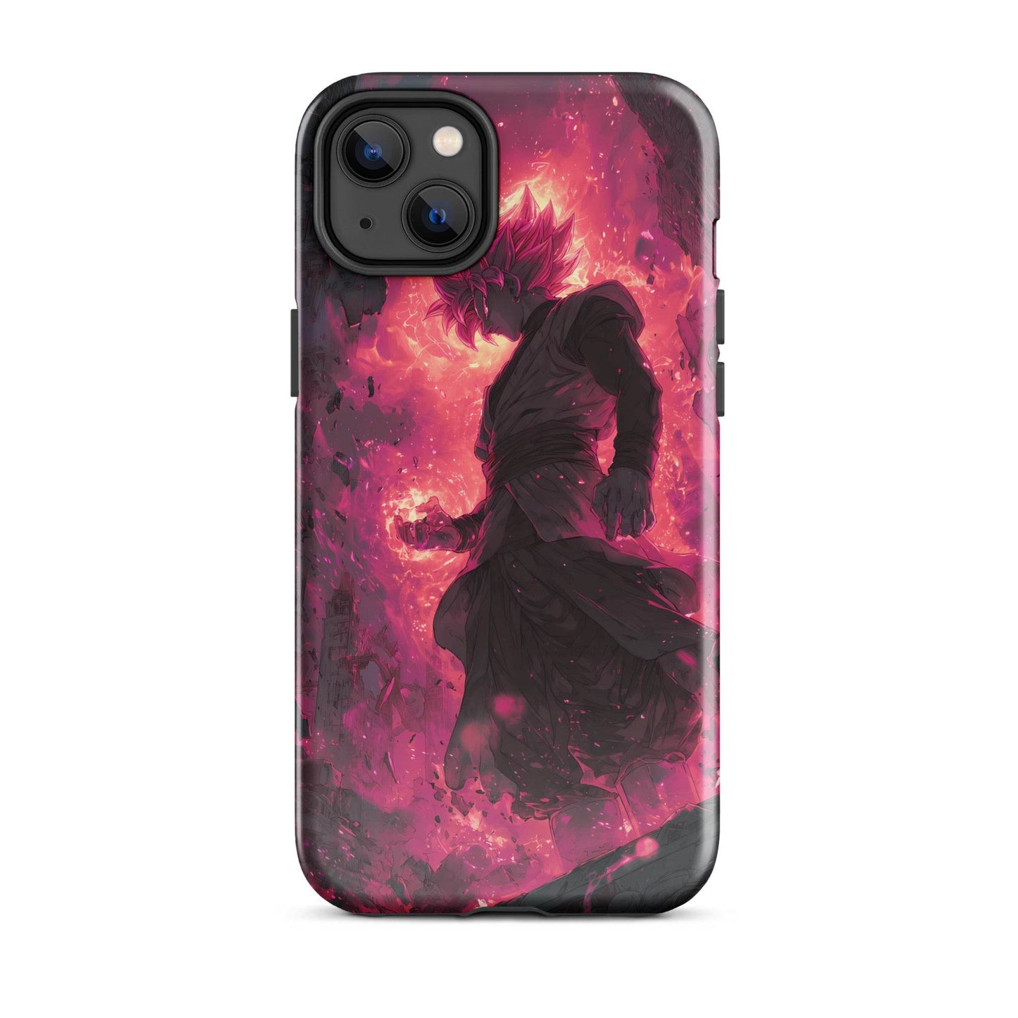 Zamasu Goku Black, Pink Rose Super Saiyan Dragon Ball Tough Case for iPhone® - Chromavolt
