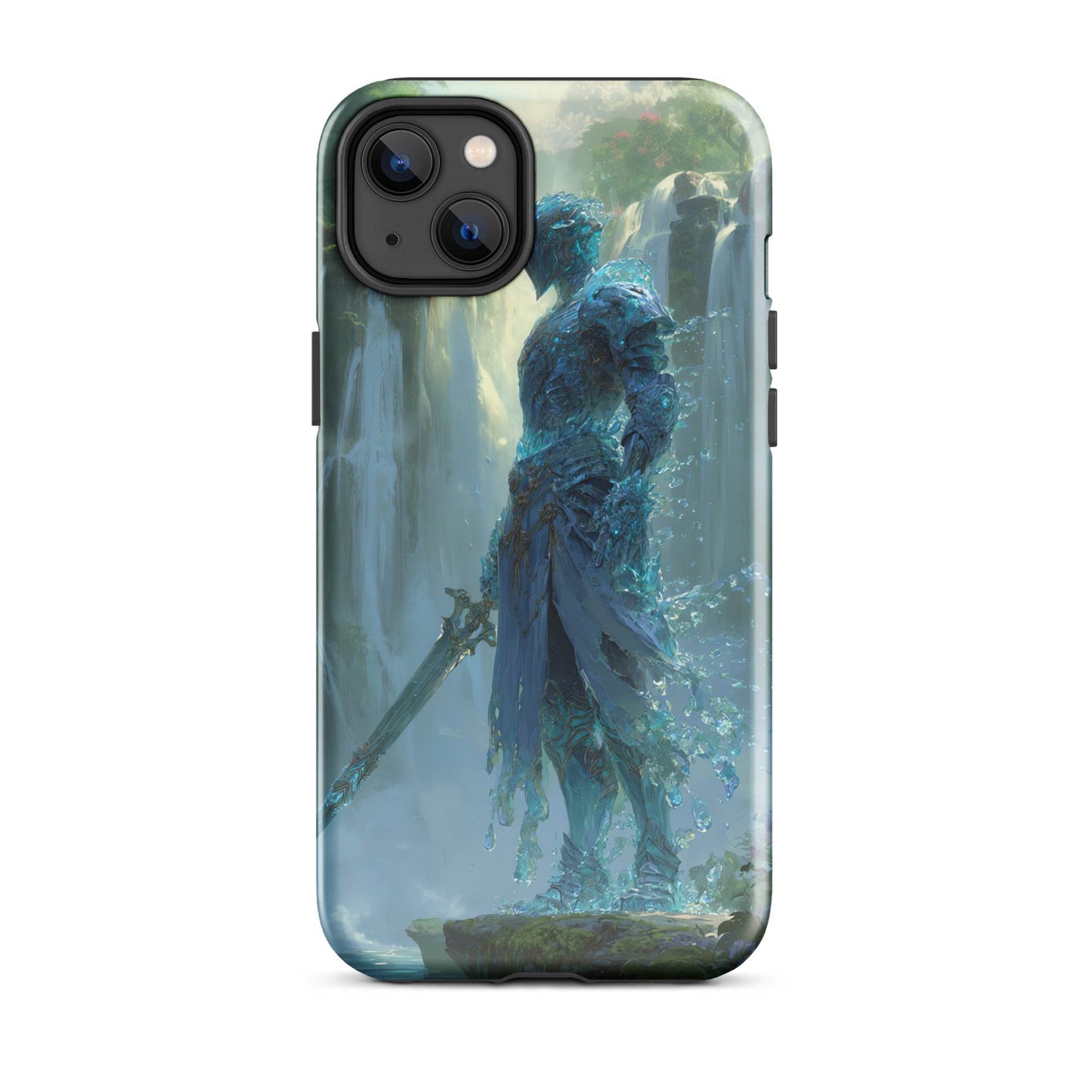 Water Elemental Knight, Original Anime Art Tough Case for iPhone® - Chromavolt