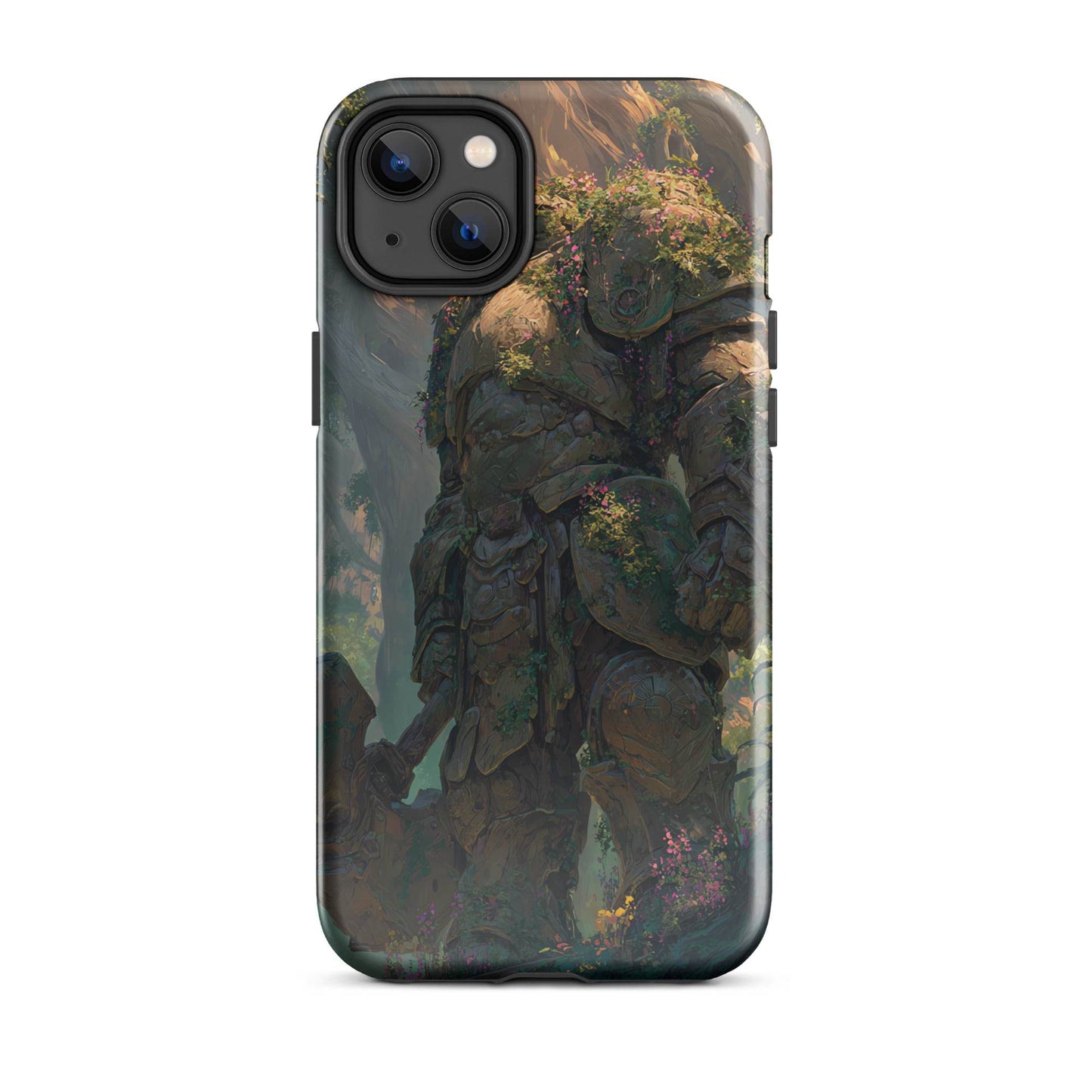 Earth Elemental Knight, Original Anime Art Tough Case for iPhone® - Chromavolt