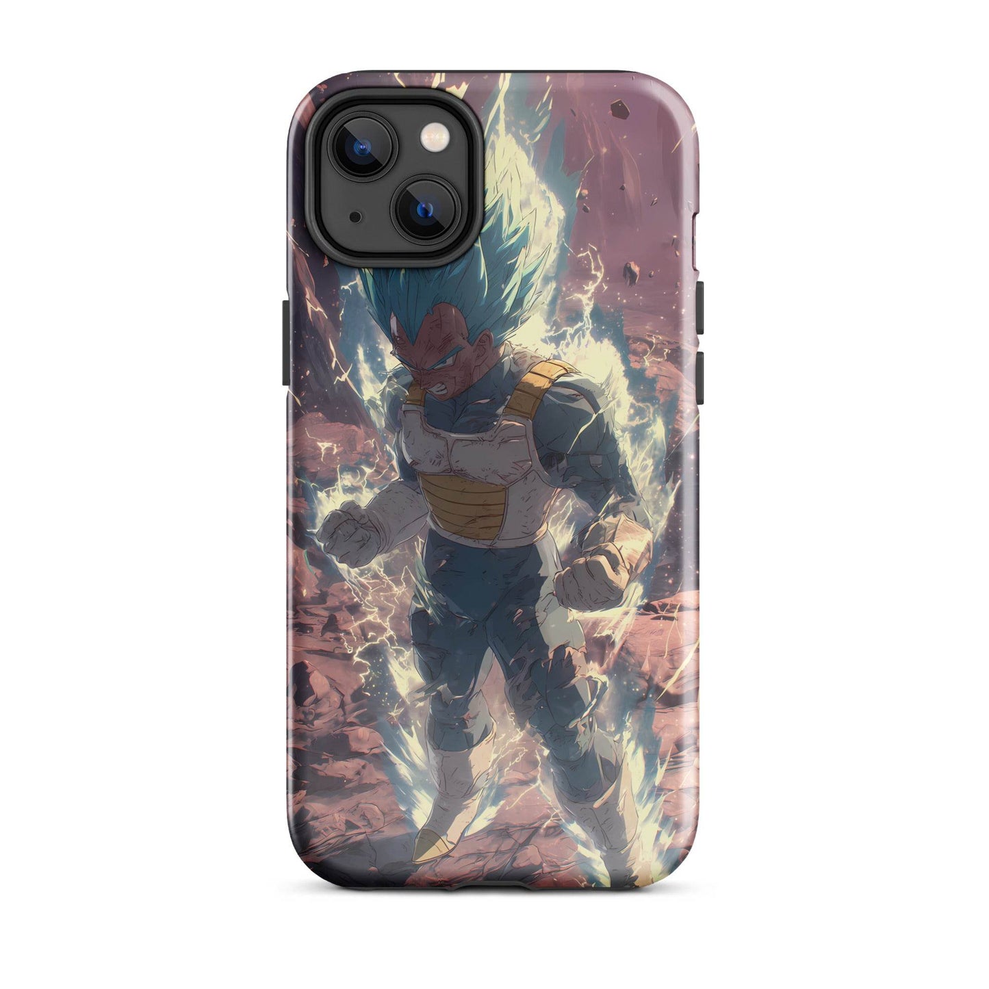 Super Saiyan Blue Vegeta, Dragon Ball Super Anime Fan Art Tough Case for iPhone® - Chromavolt