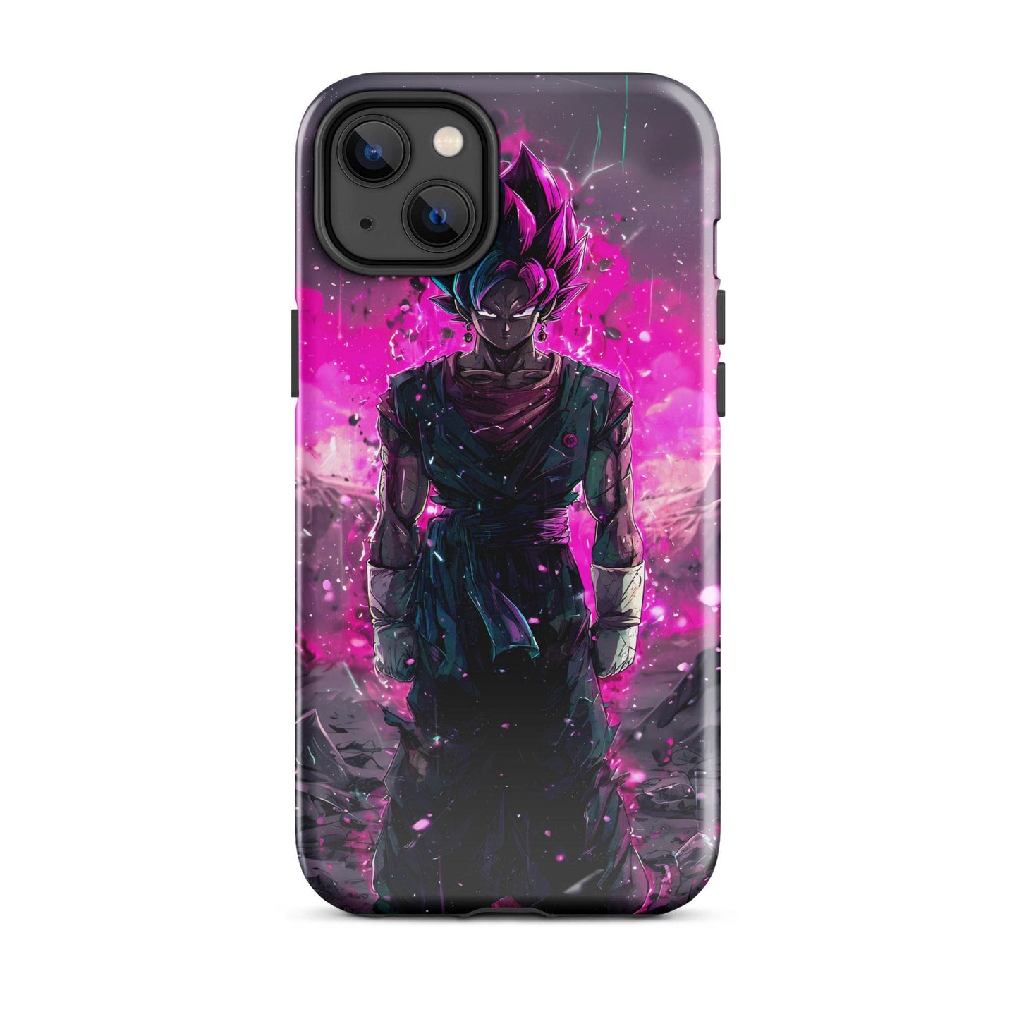 Super Saiyan Blue and Pink Rose Vegito, Dragon Ball Super Anime Fan Art Tough Case for iPhone® - Chromavolt