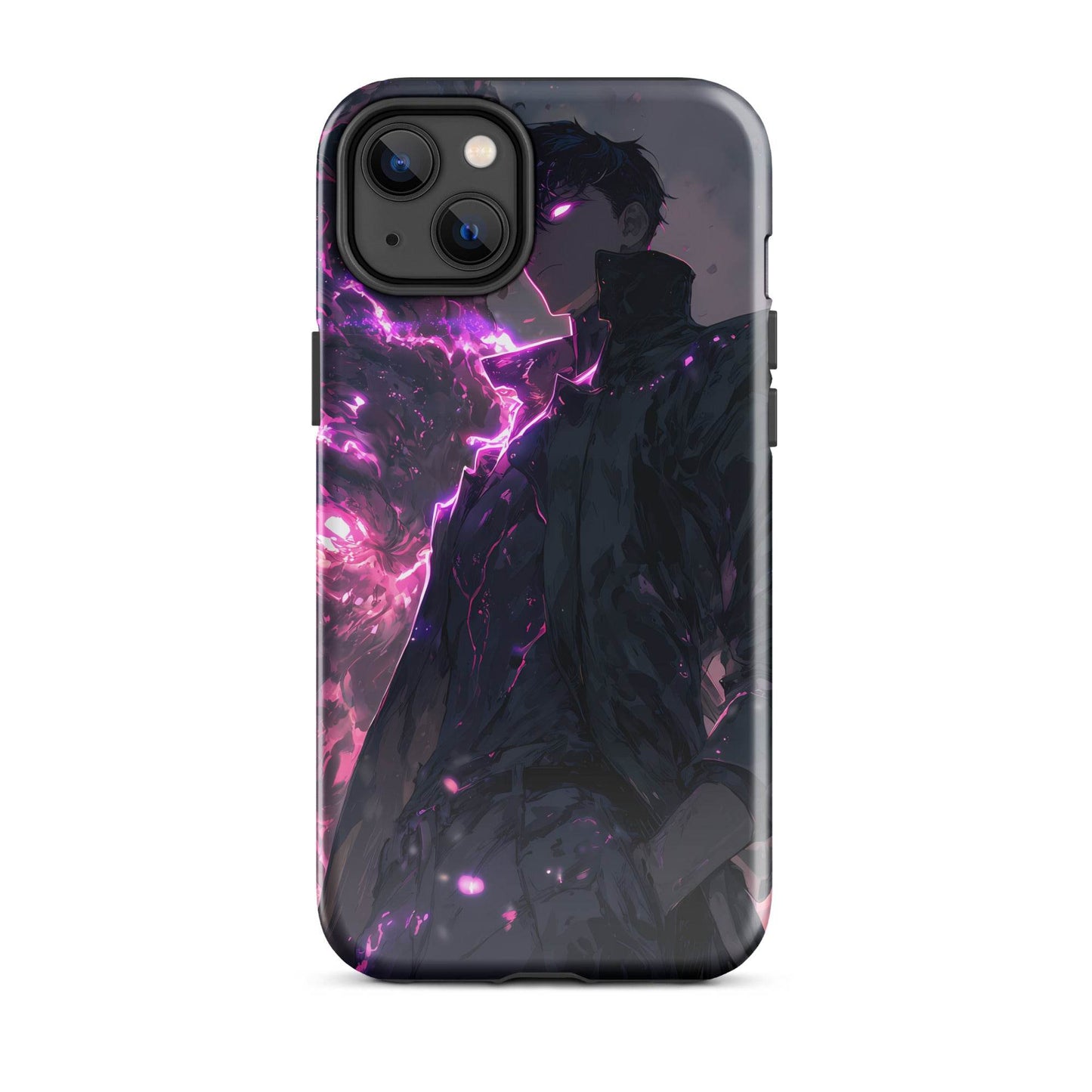 Solo Leveling Sung Jinwoo Shadow Monarch Anime Fan Art Tough Case for iPhone® - Chromavolt