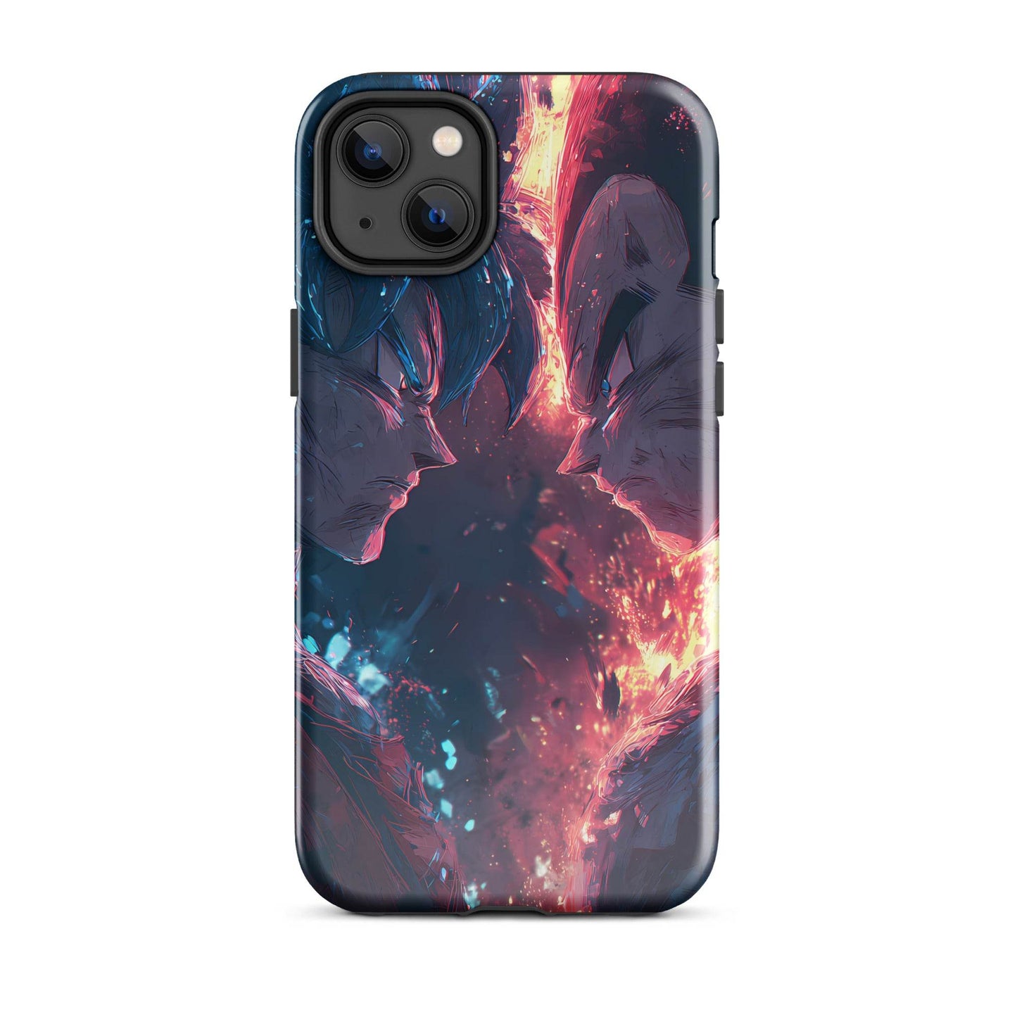 Goku Vs Vegeta, Dragon Ball Z Anime Fan Art Tough Case for iPhone® - Chromavolt
