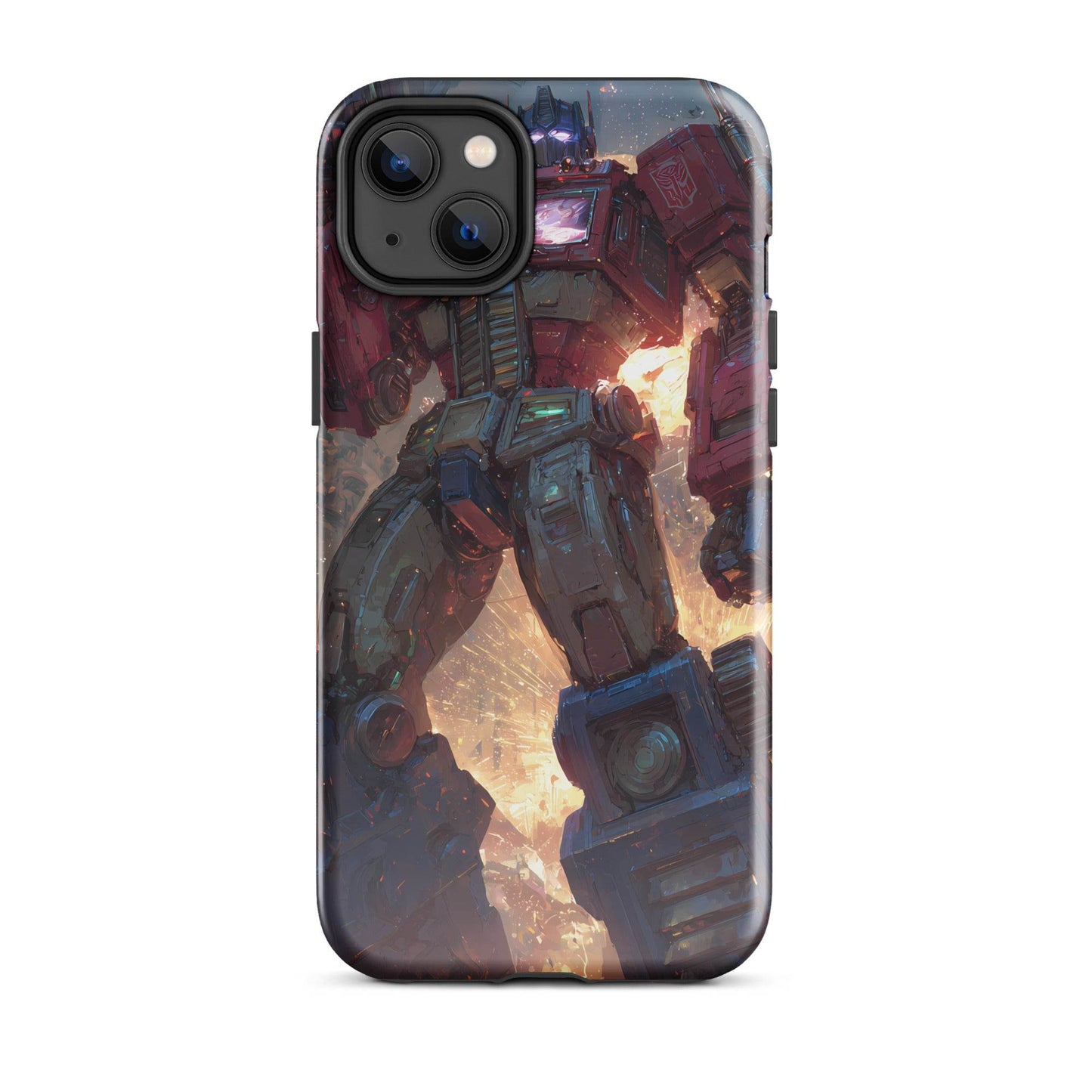 Optimus Prime Transformers Anime Fan Art Tough Case for iPhone® - Chromavolt