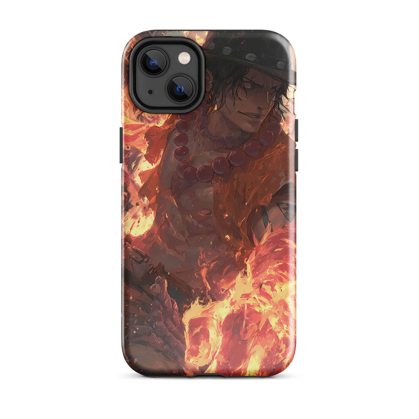Fire Fist Ace, One Piece Portgas D. Ace Anime Fan Art Tough Case for iPhone® - Chromavolt