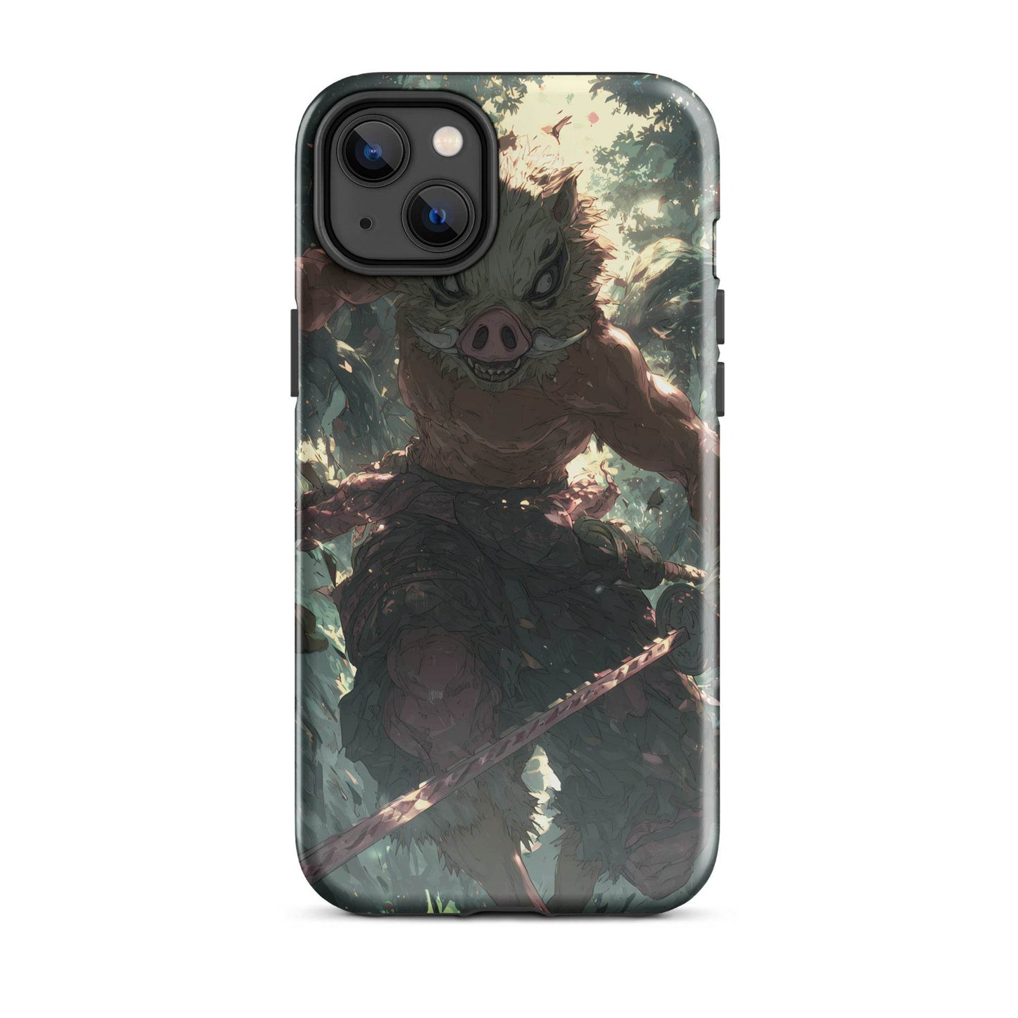 Inosuke Hashibira Demon Slayer Anime Fan Art Tough Case for iPhone® - Chromavolt