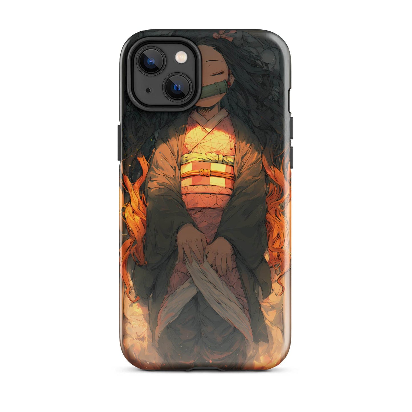 Sleeping Nezuko, Demon Slayer Anime Tough Case for iPhone® - Chromavolt