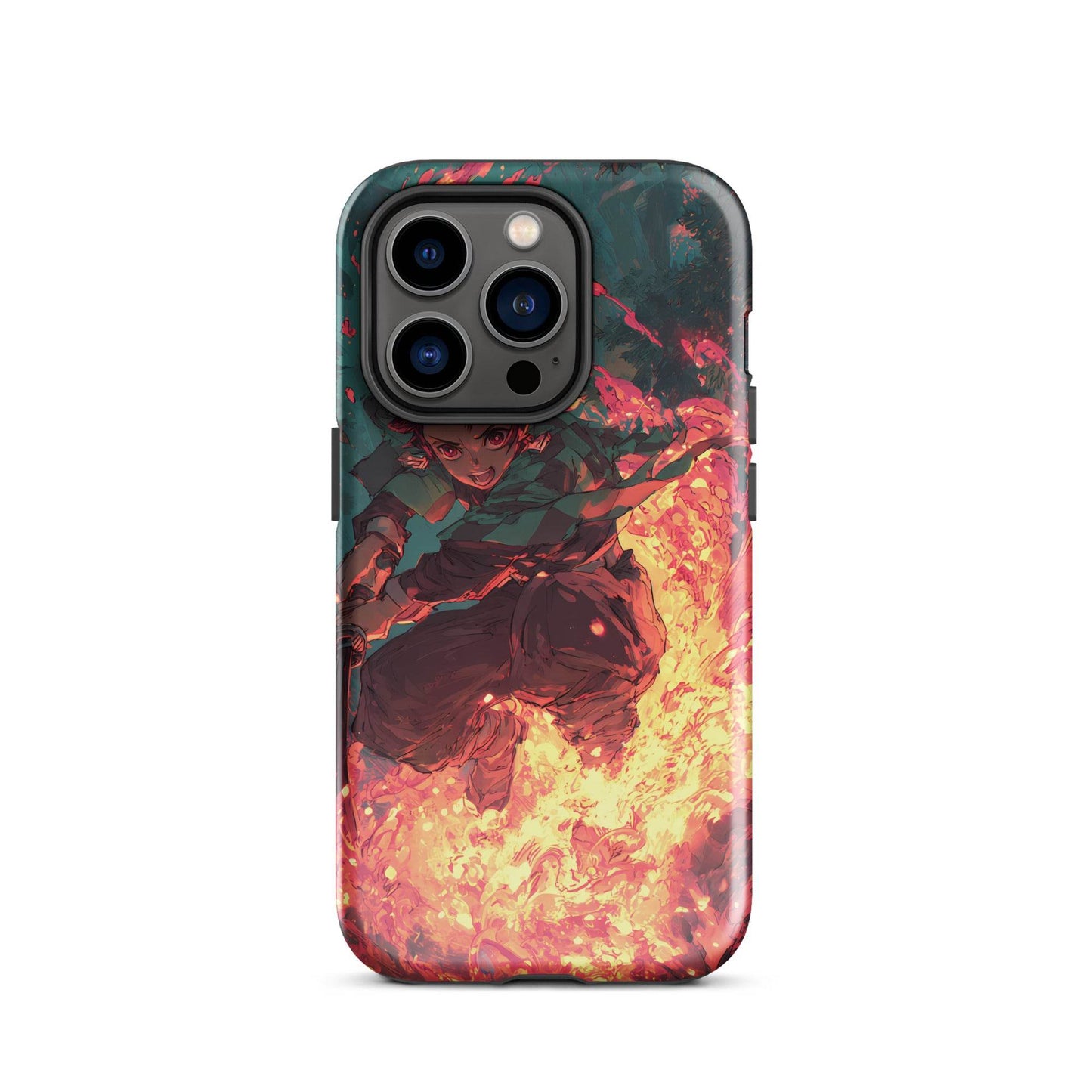 Tanjiro Kamado Hinokami Kagura, Demon Slayer Anime Tough Case for iPhone® - Chromavolt