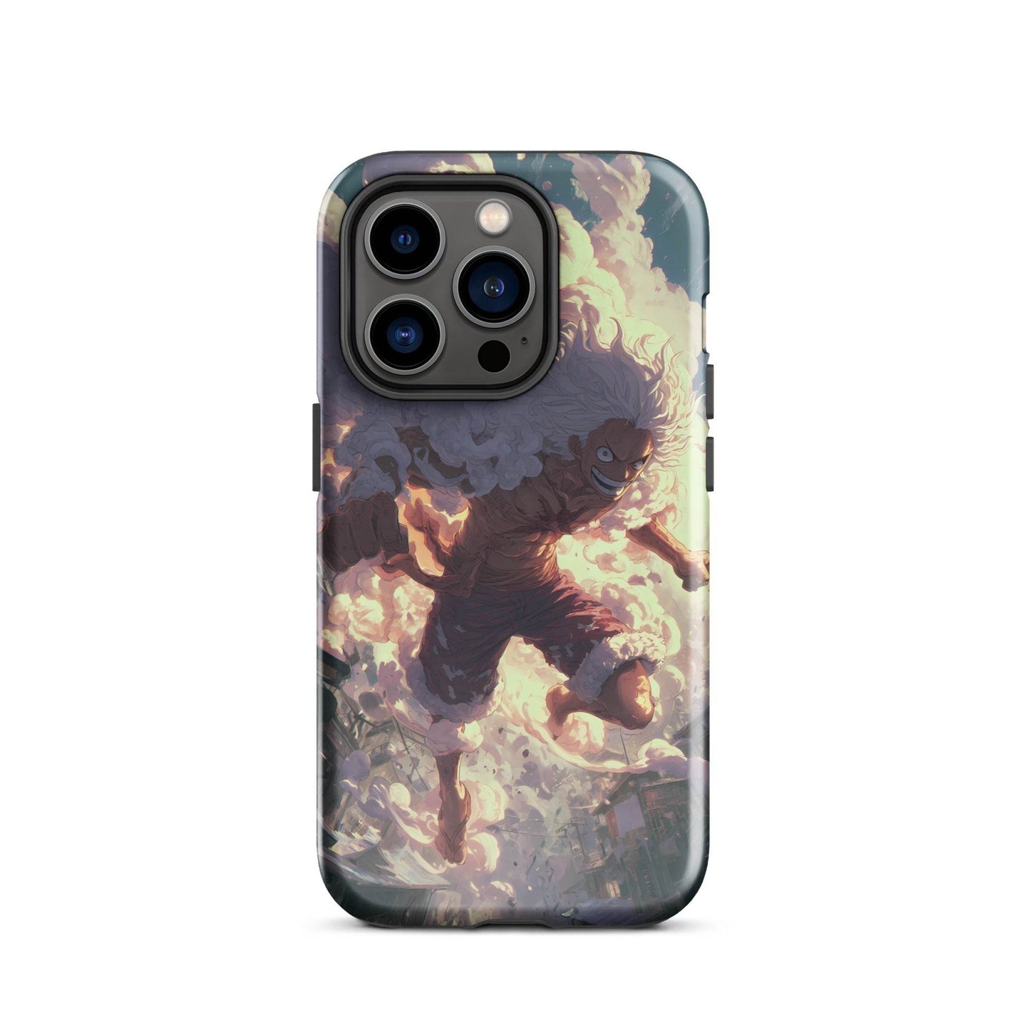 Monkey D Luffy Gear 5 Sun God Nika, One Piece Anime Tough Case for iPhone® - Chromavolt